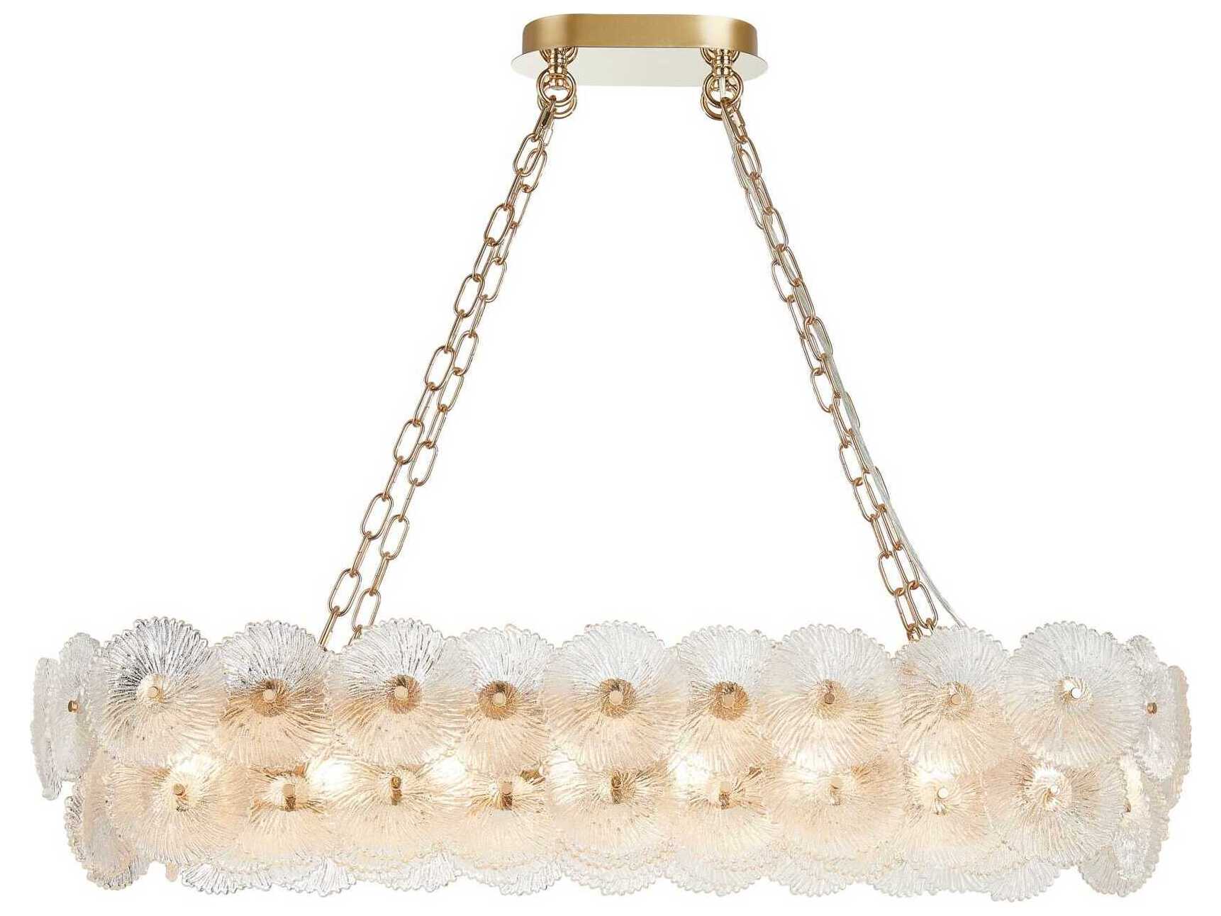 Artcraft Bloom 18-Light Brass Island Pendant