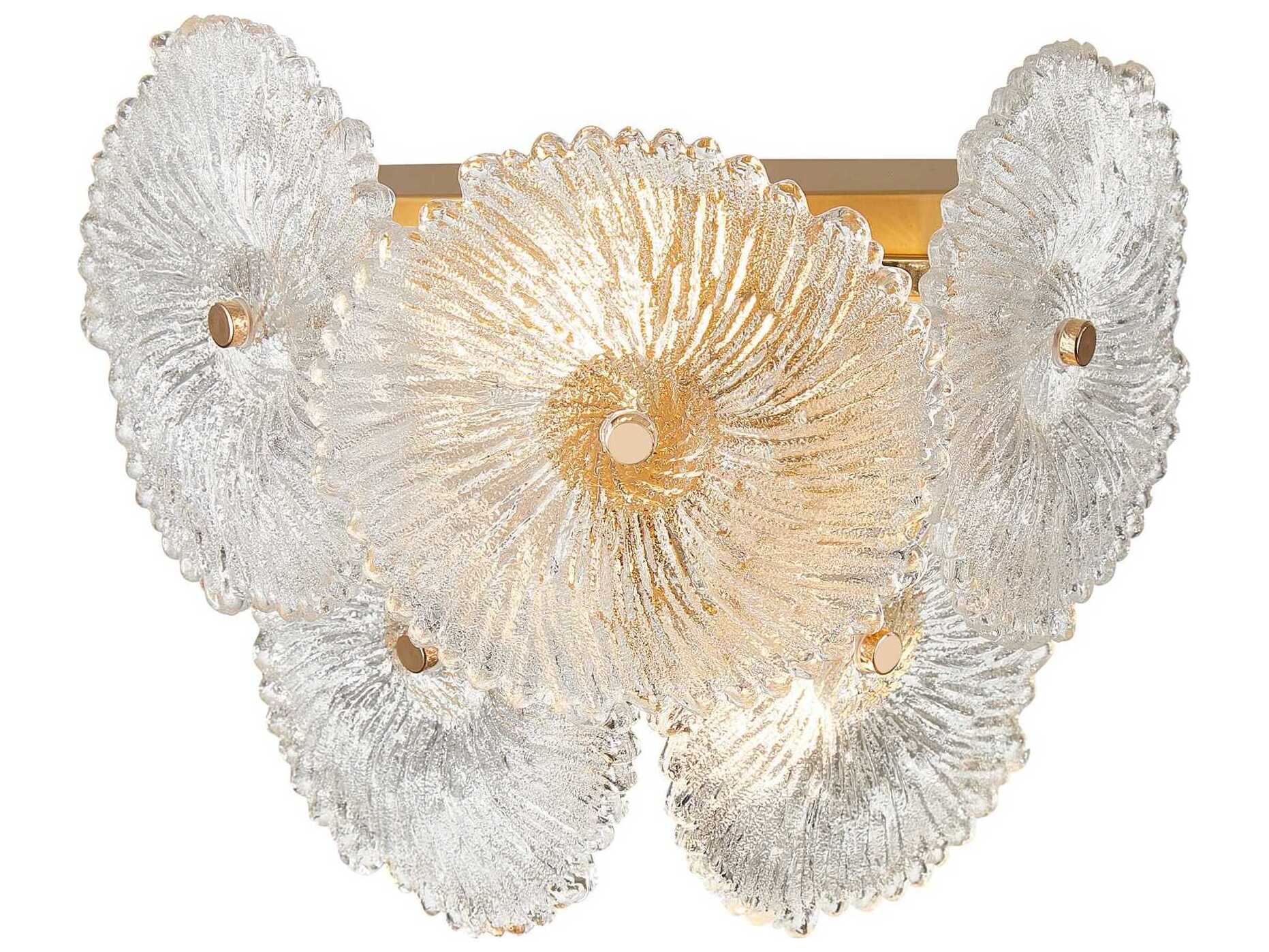 Artcraft Bloom 2-Light Brass Wall Sconce