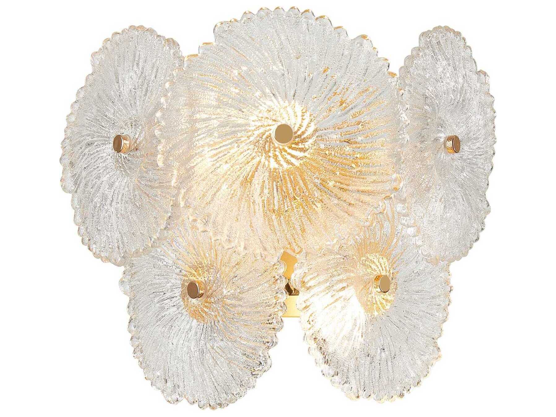 Artcraft Bloom 2-Light Brass Wall Sconce