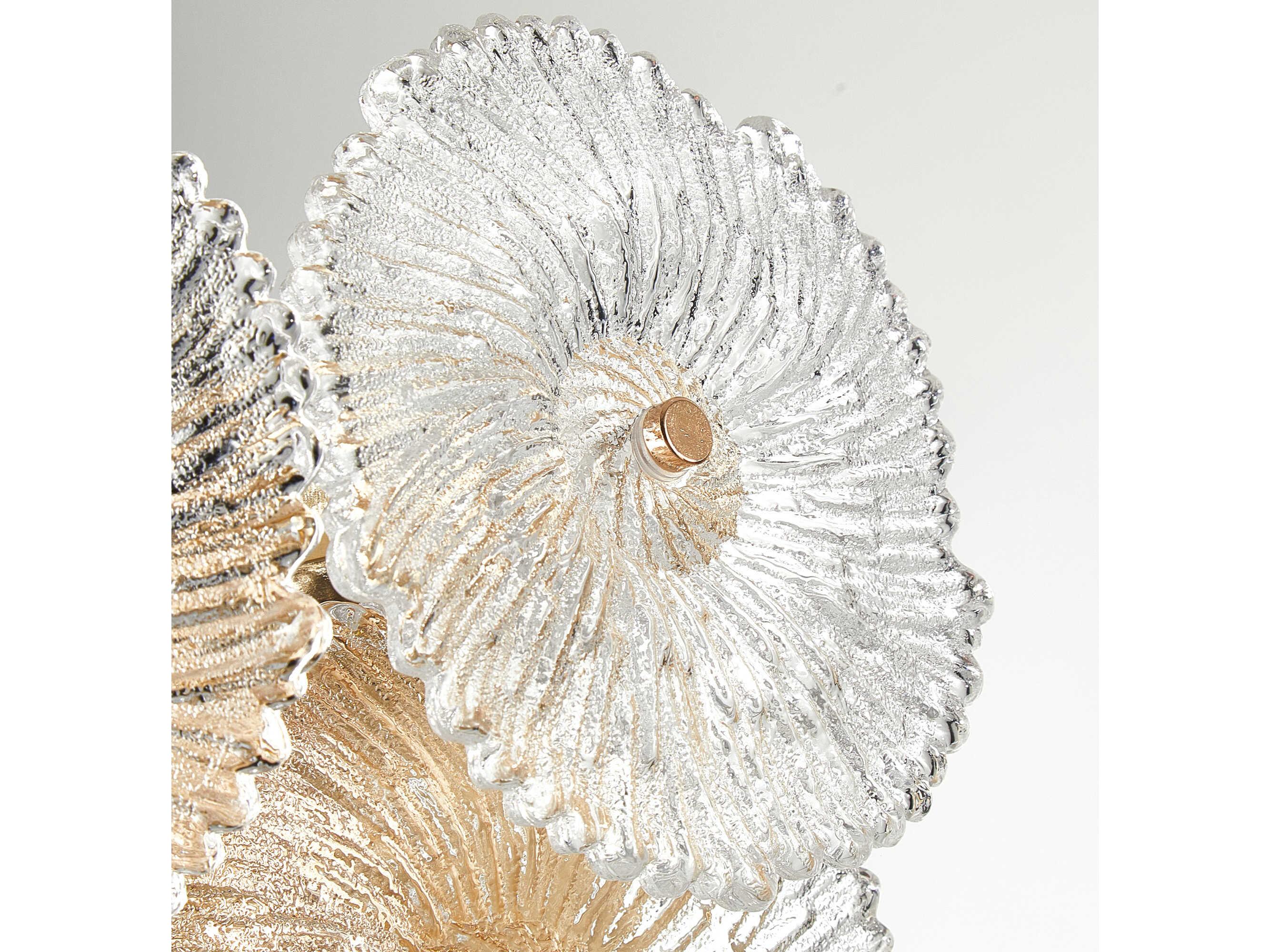 Artcraft Bloom 2-Light Brass Wall Sconce