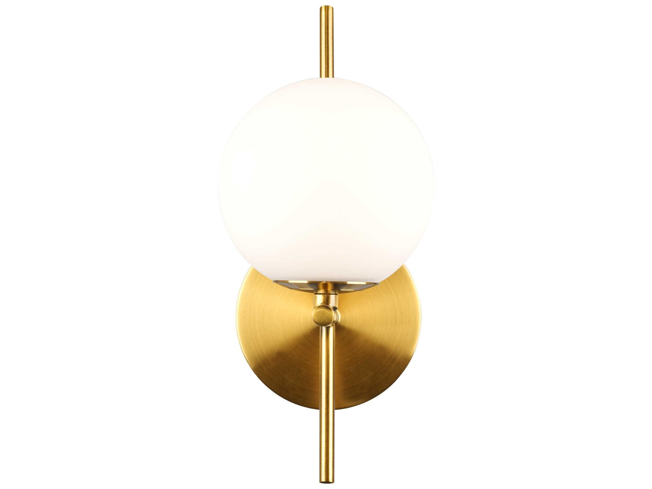 Artcraft Modena 1-Light Plated Brushed Brass Wall Sconce