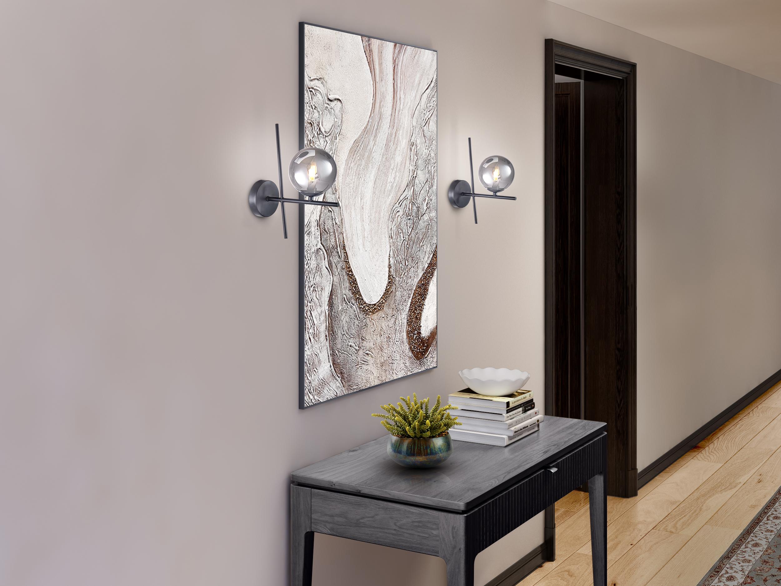 Artcraft Modena 1-Light Black Wall Sconce