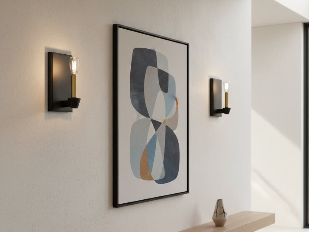 Artcraft Notting Hill 1-Light Black Brushed Brass Wall Sconce