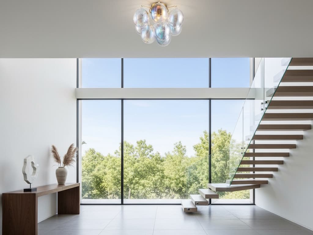 Artcraft Globo 4-Light Brass Globe Semi Flush Mount