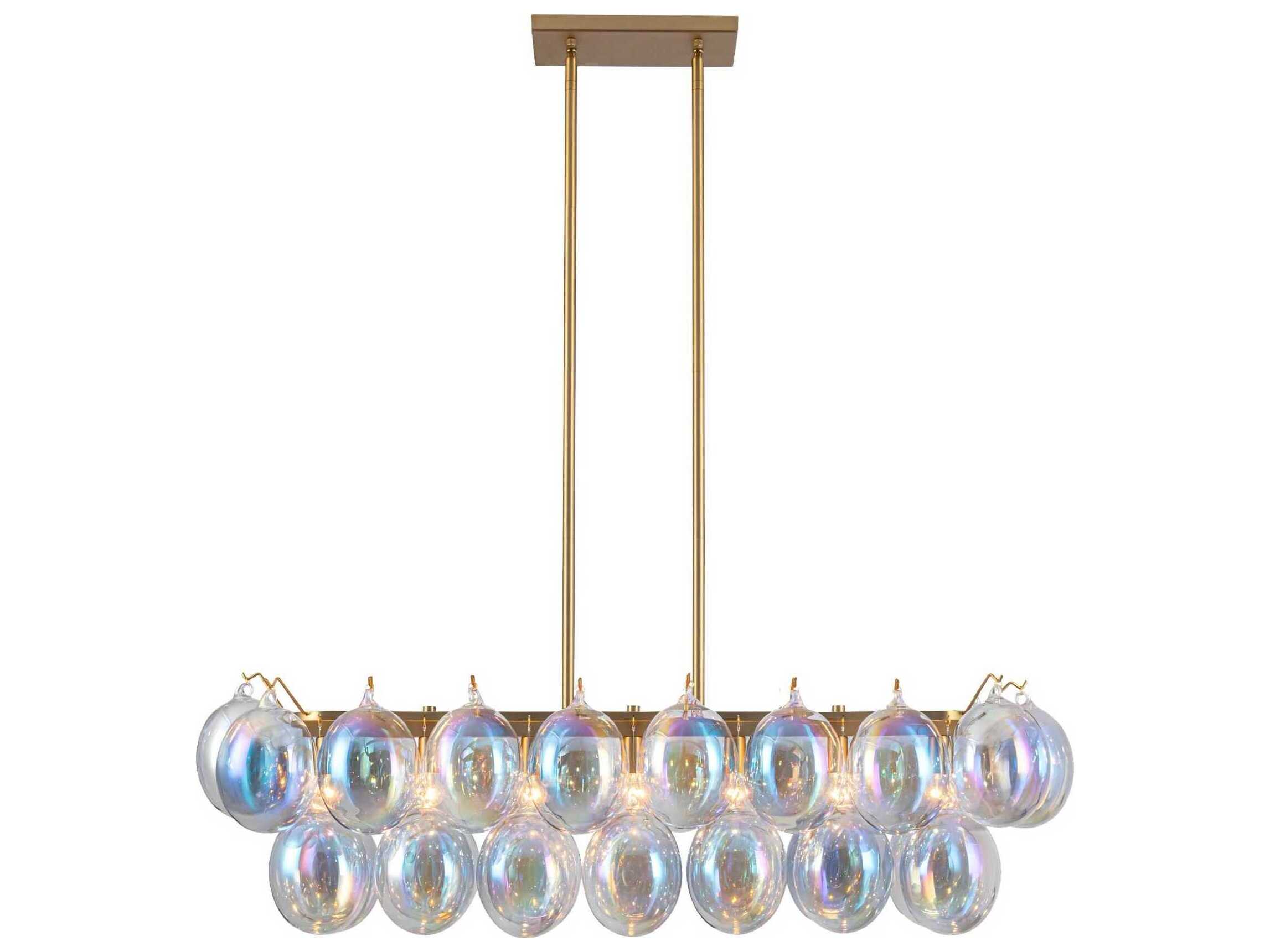 Artcraft Globo 8-Light Brass Globe Island Pendant