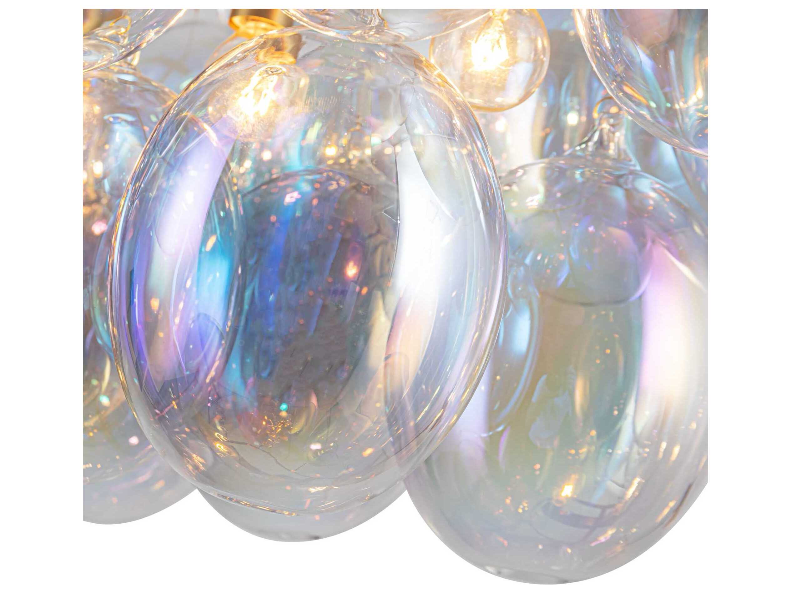 Artcraft Globo 8-Light Brass Globe Island Pendant