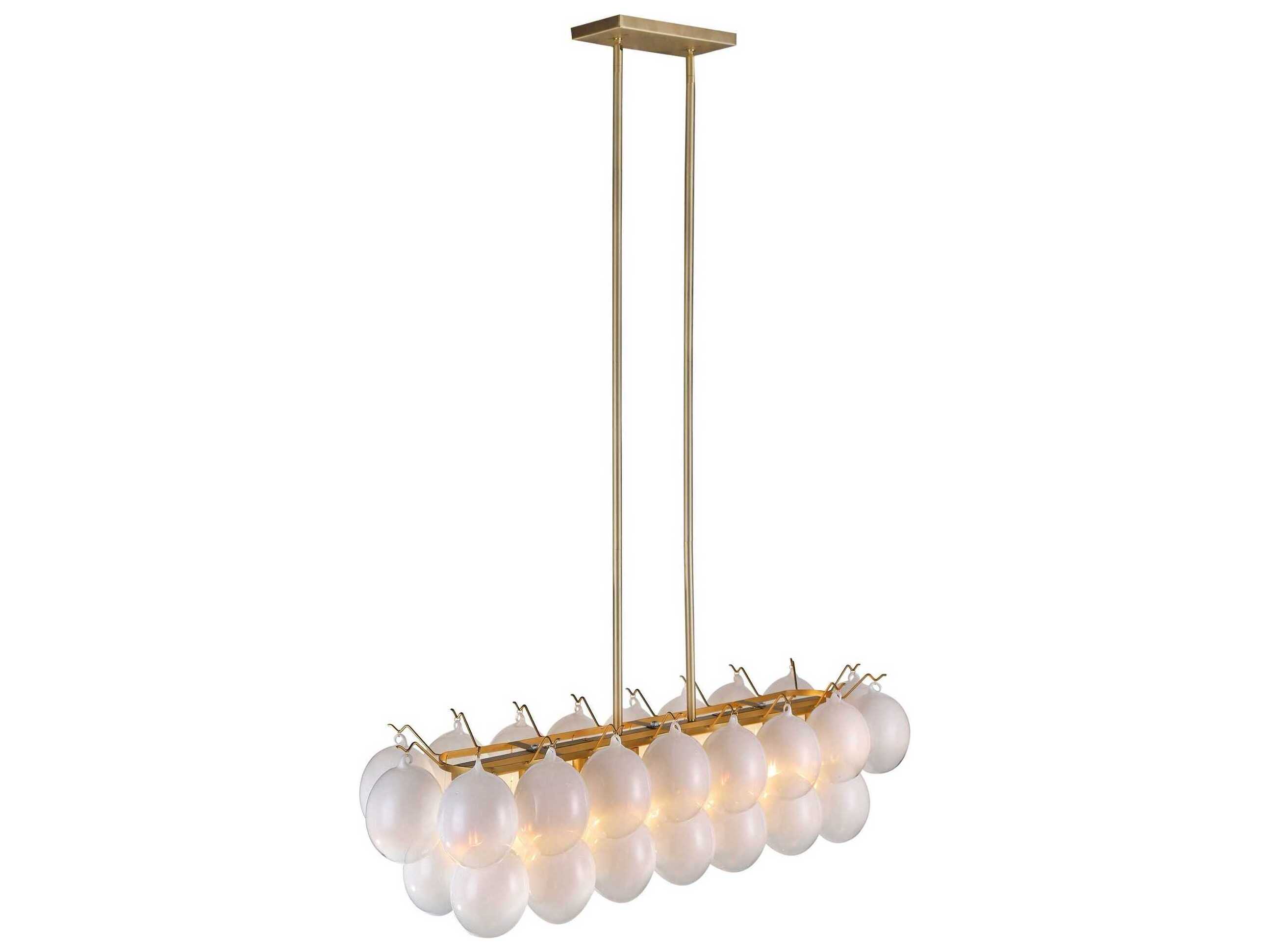 Artcraft Globo 8-Light Brass Island Pendant