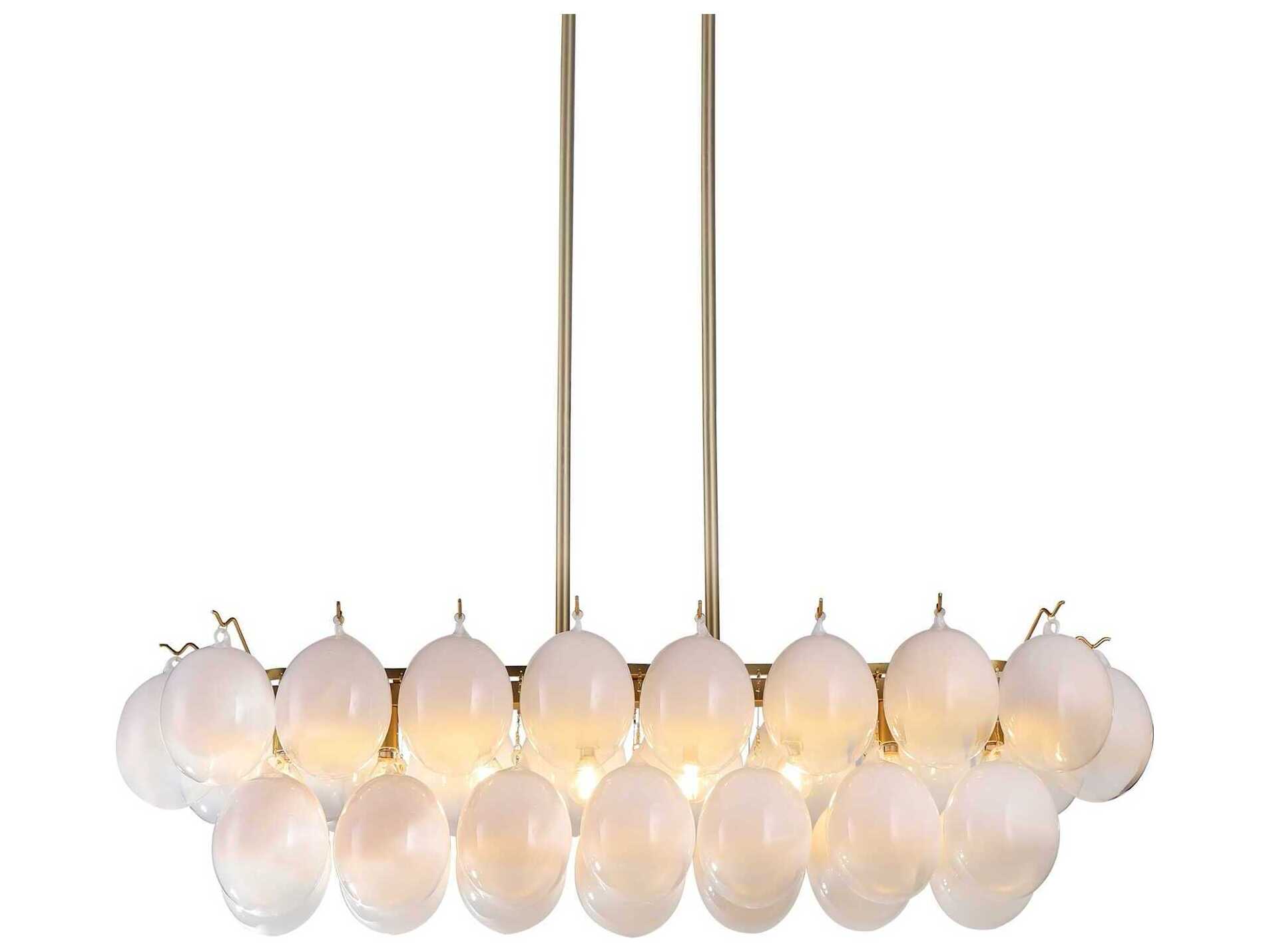Artcraft Globo 8-Light Brass Island Pendant