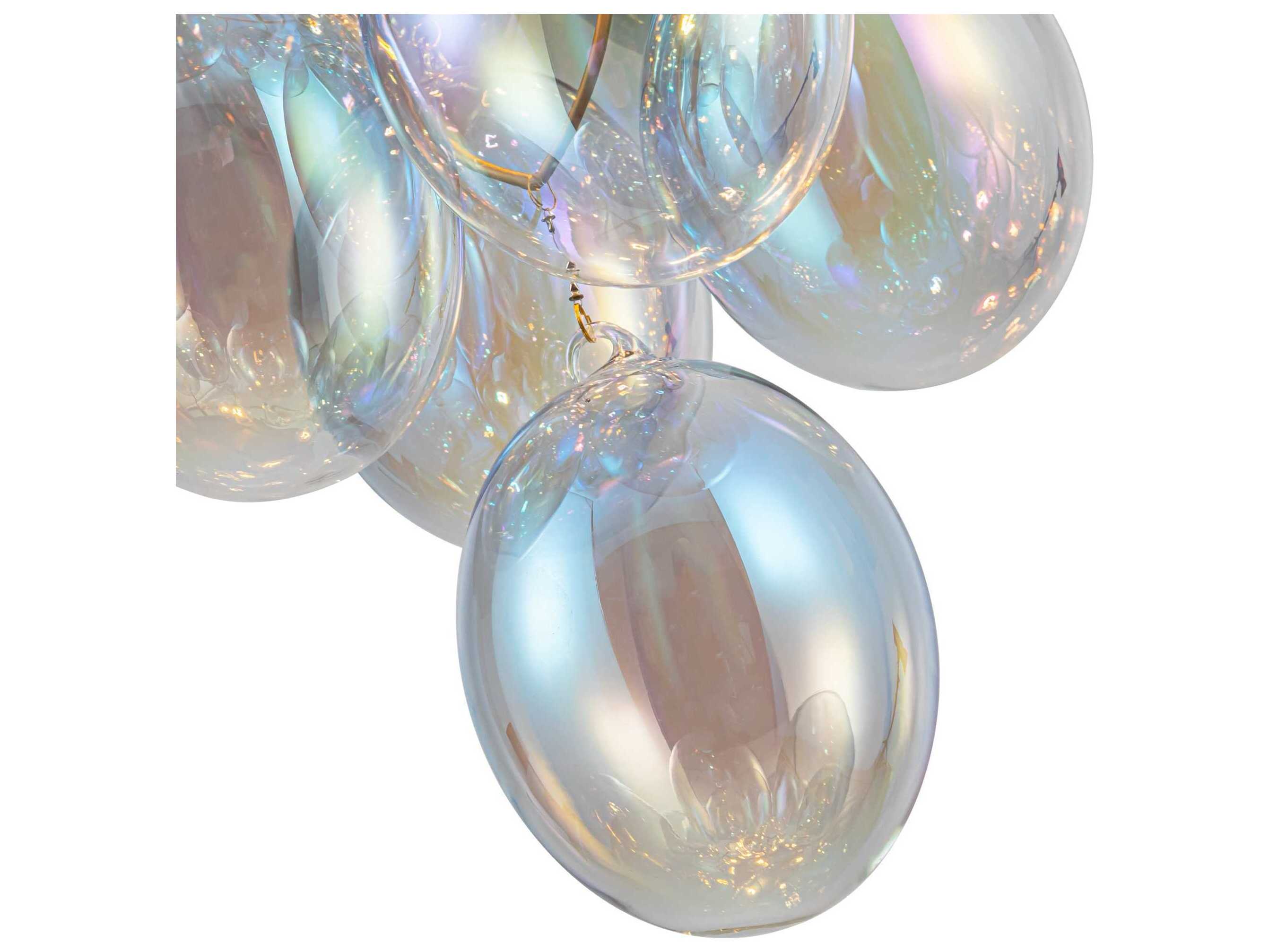 Artcraft Globo 9-Light Brass Globe Chandelier