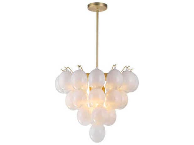 Artcraft Globo 9-Light Brass Globe Chandelier