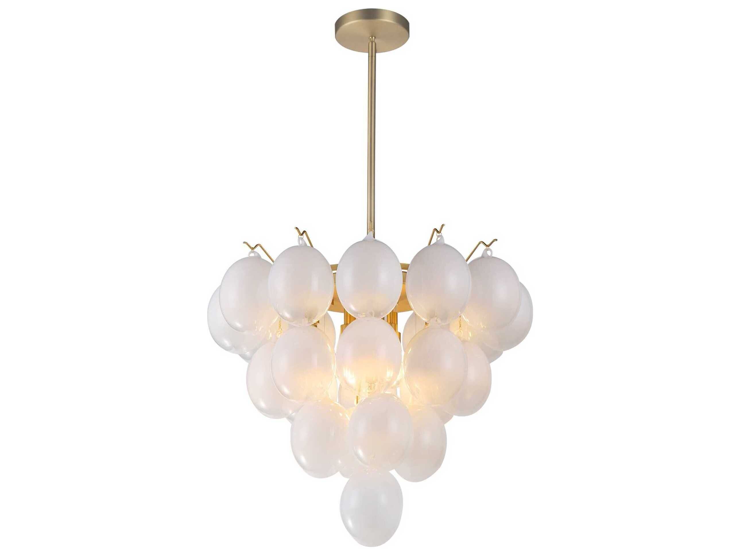 Artcraft Globo 9-Light Brass Globe Chandelier