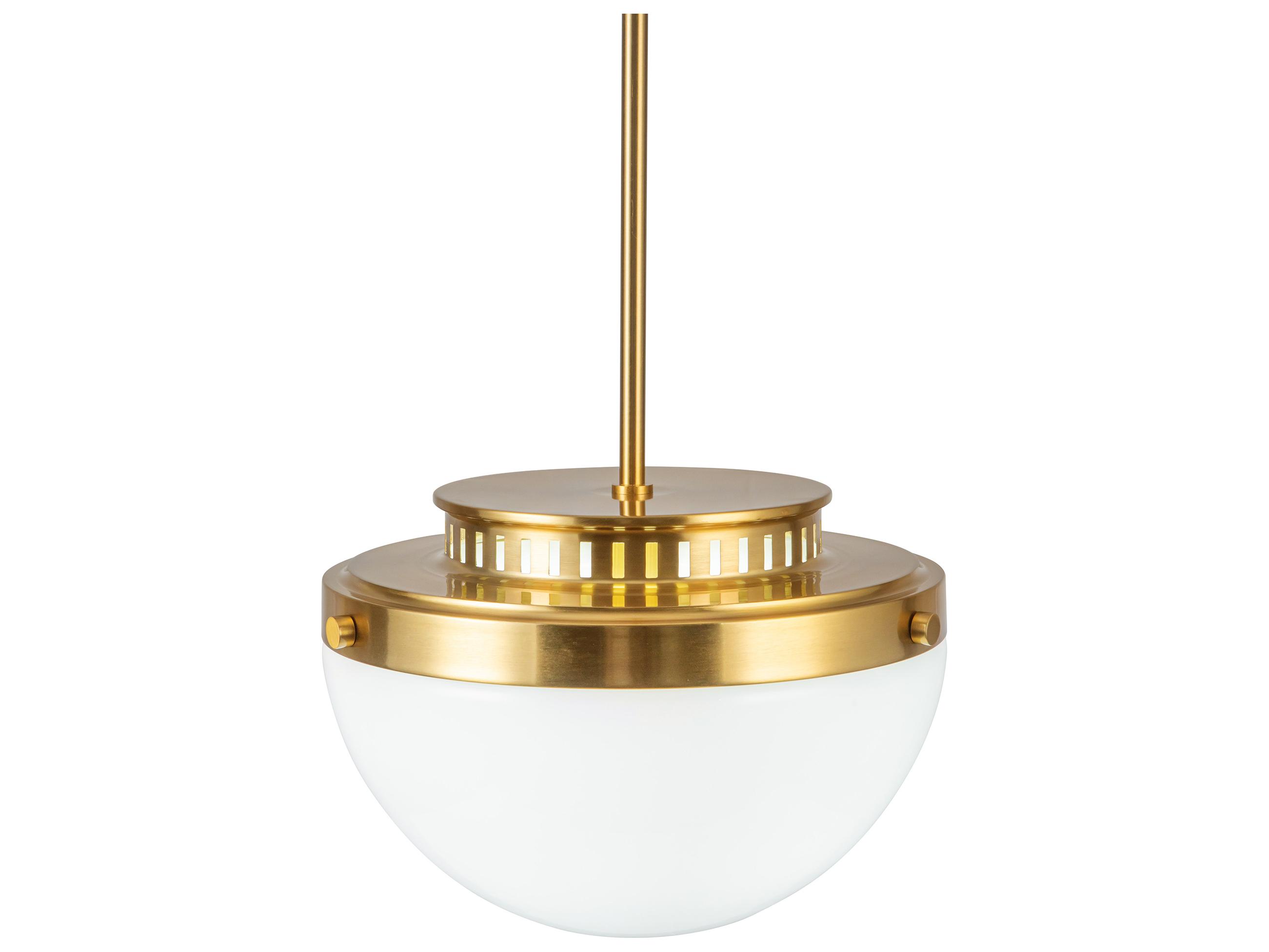 Artcraft Dahlia 1-Light Brushed Brass Mini Pendant