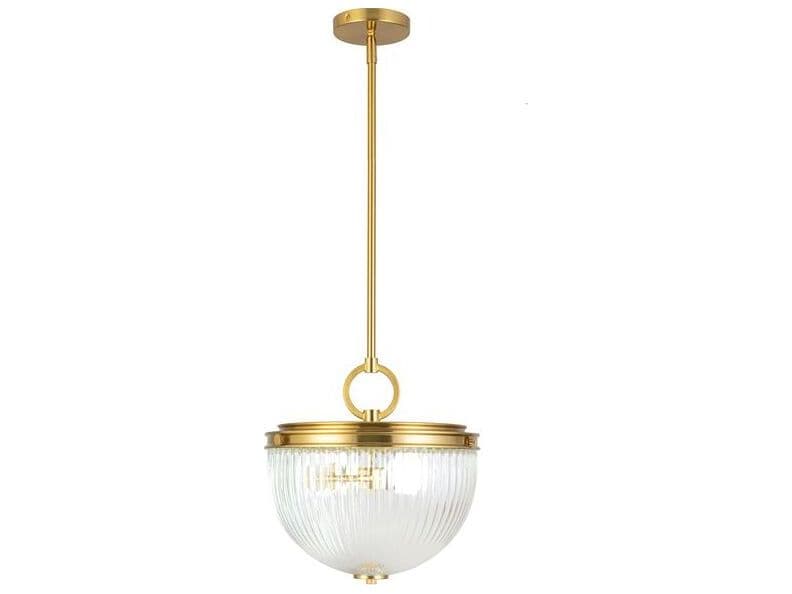 Artcraft Myla 2-Light Vintage Brass Pendant