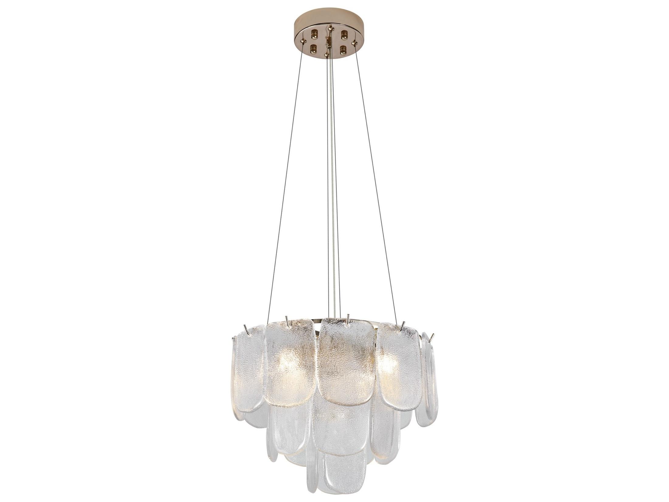 Artcraft Bianca 5-Light Polished Nickel Crystalline Chandelier
