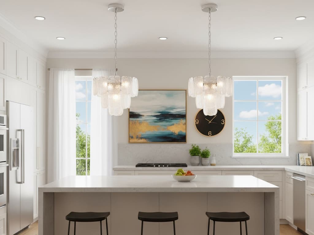 Artcraft Bianca 5-Light Polished Nickel Crystalline Chandelier