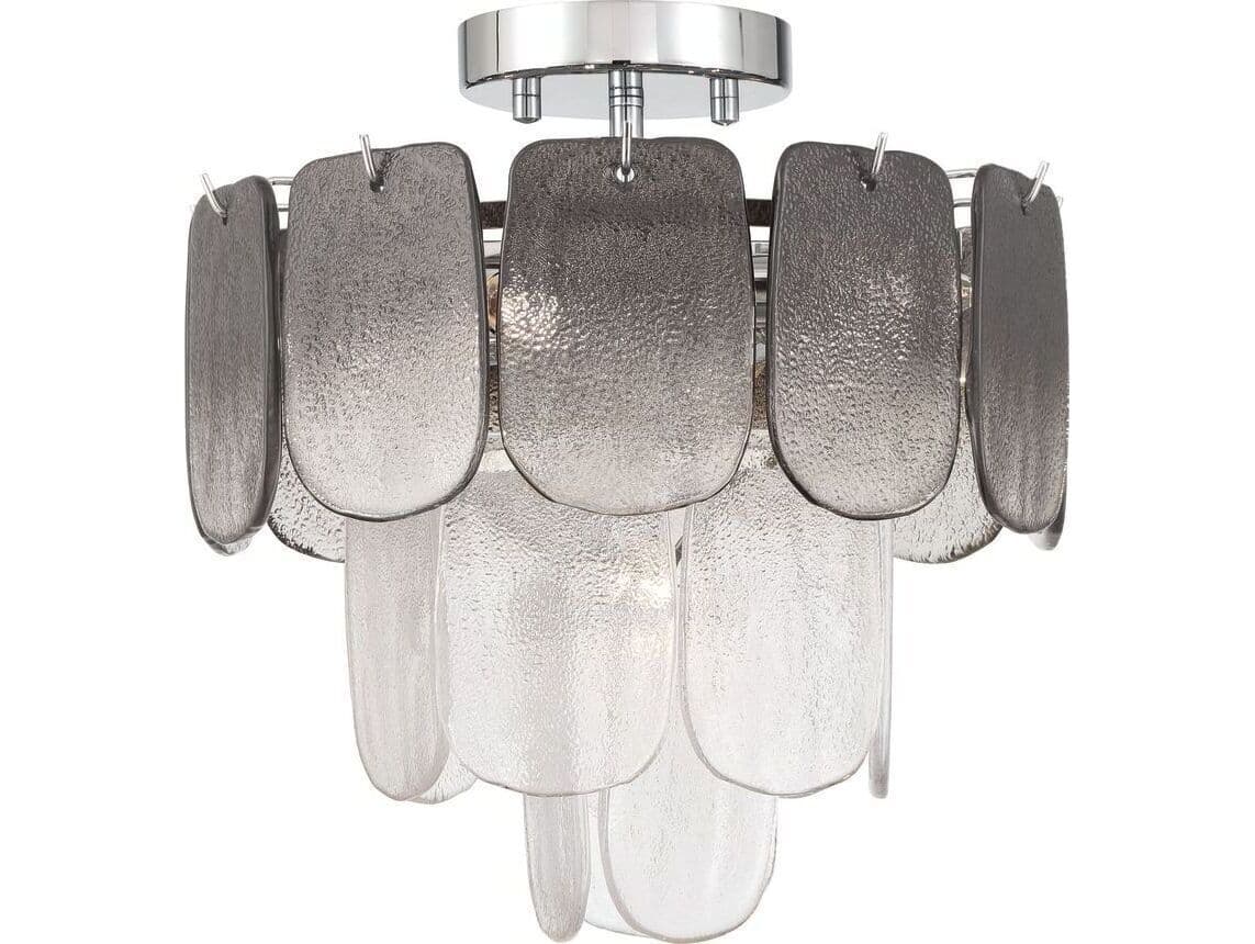 Artcraft Bianca 5 - Light Polished Nickel Steel Pendant