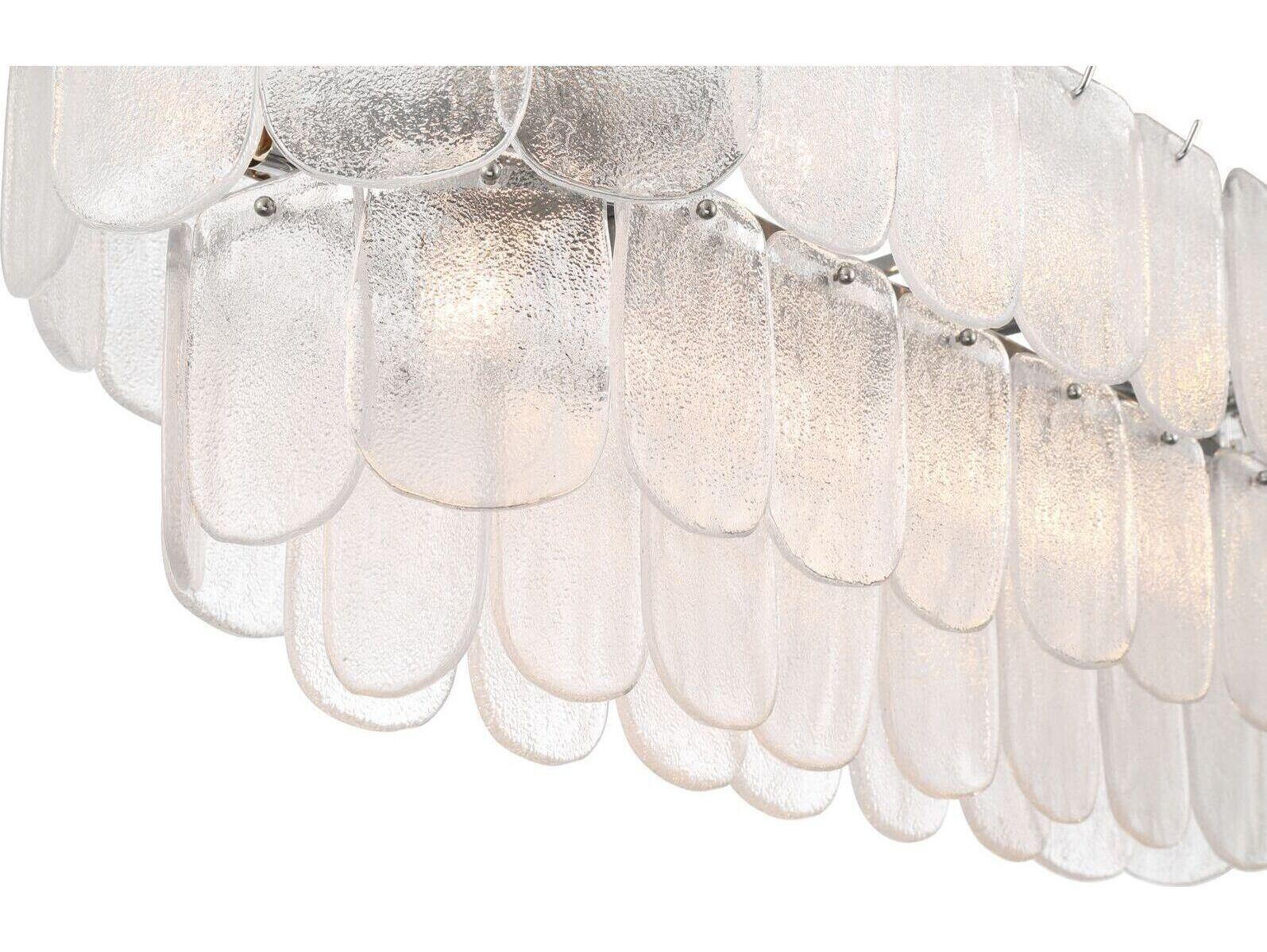 Artcraft Bianca 12 - Light Polished Nickel White Island Pendant