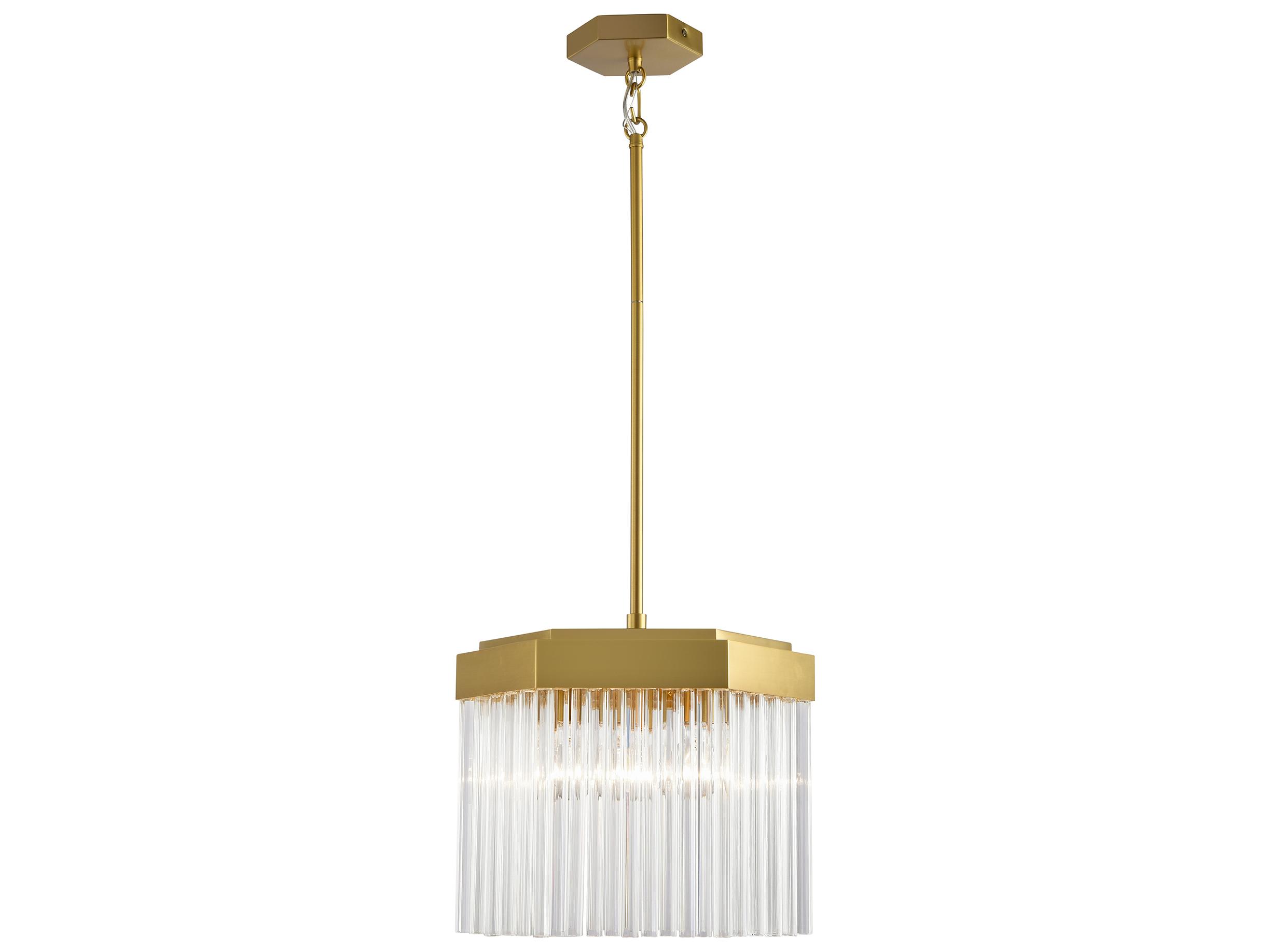 Artcraft Emma 3-Light Brushed Brass Pendant