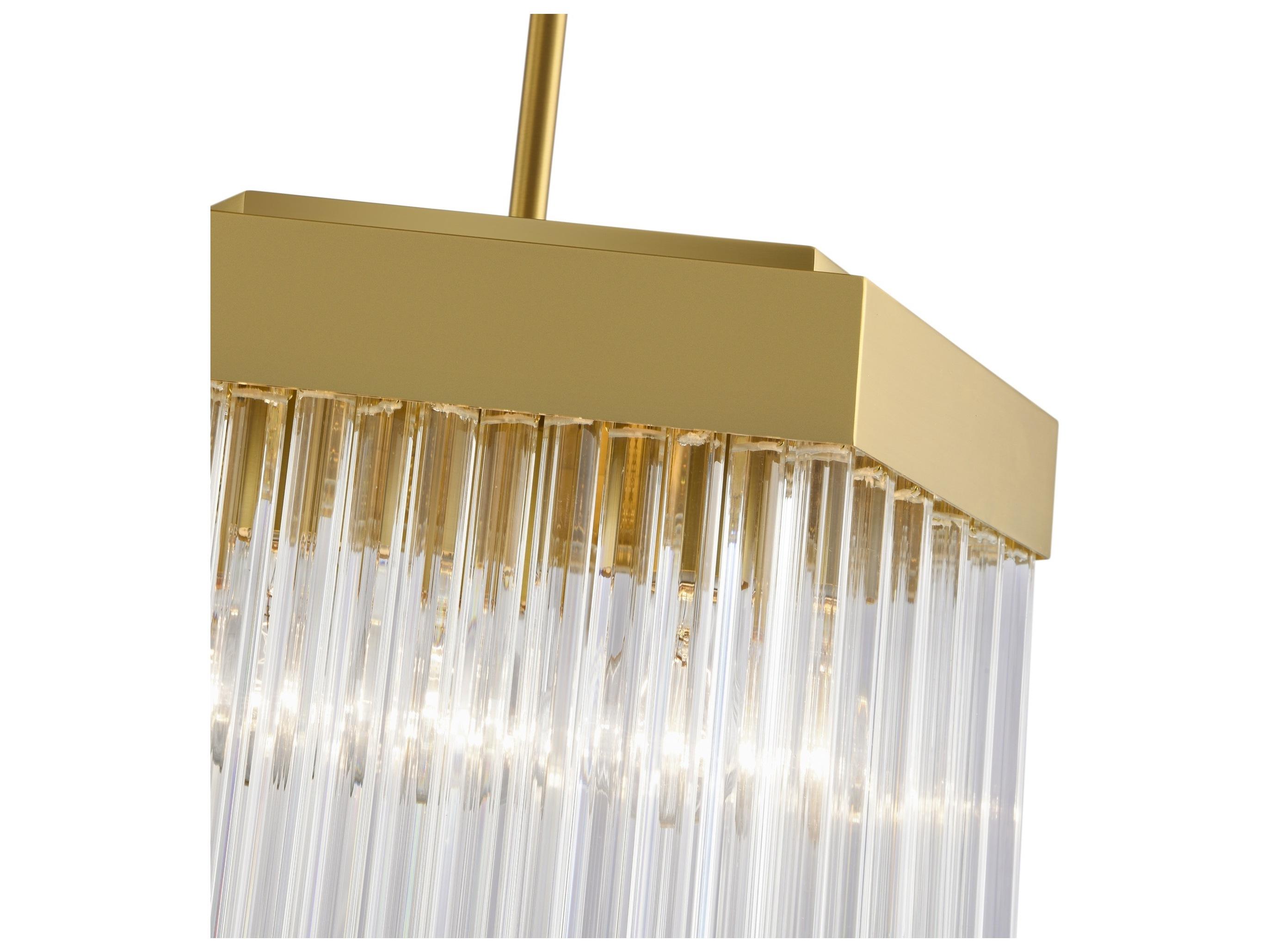 Artcraft Emma 3-Light Brushed Brass Pendant