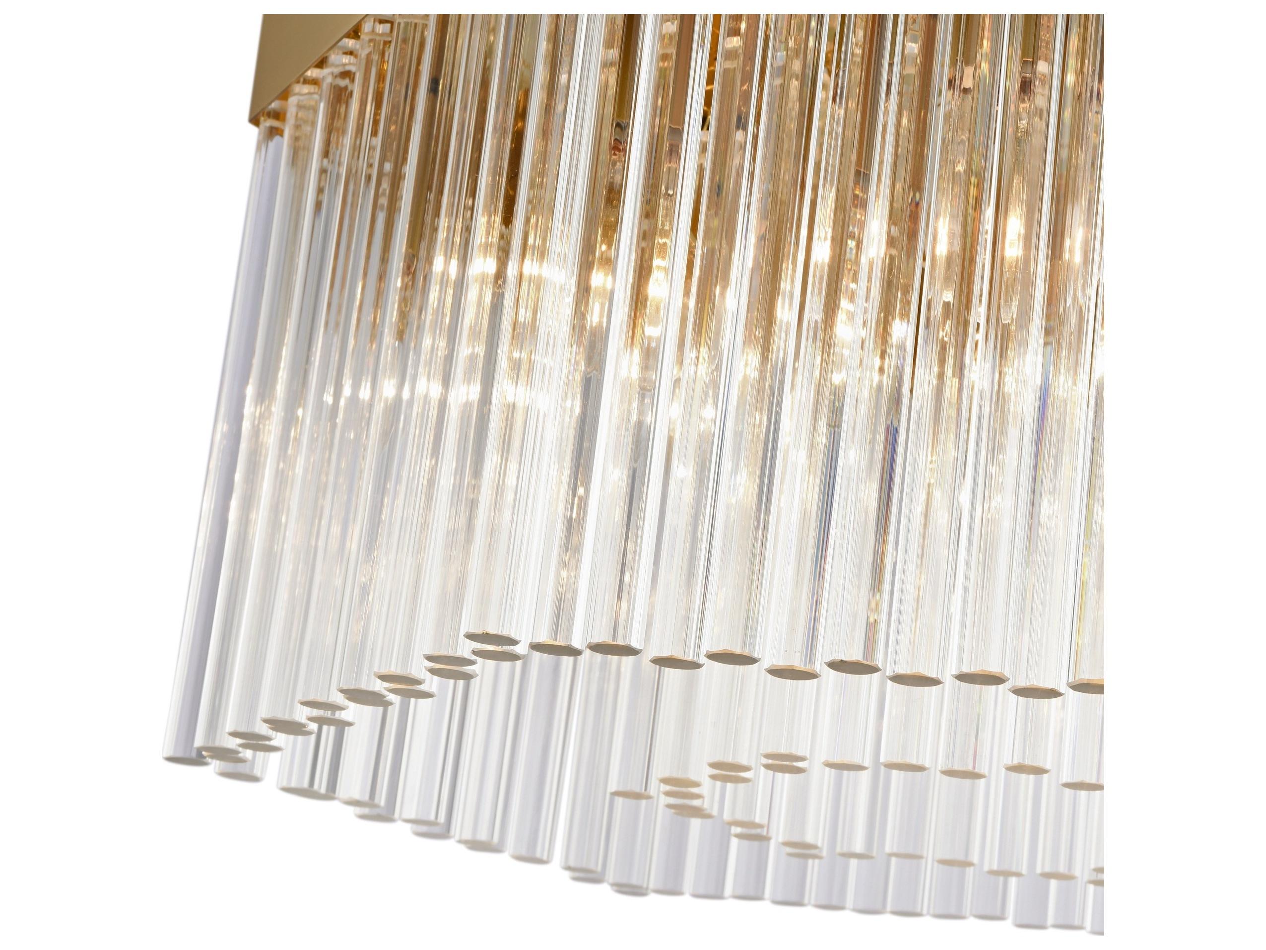 Artcraft Emma 7-Light Brushed Brass Geometric Pendant