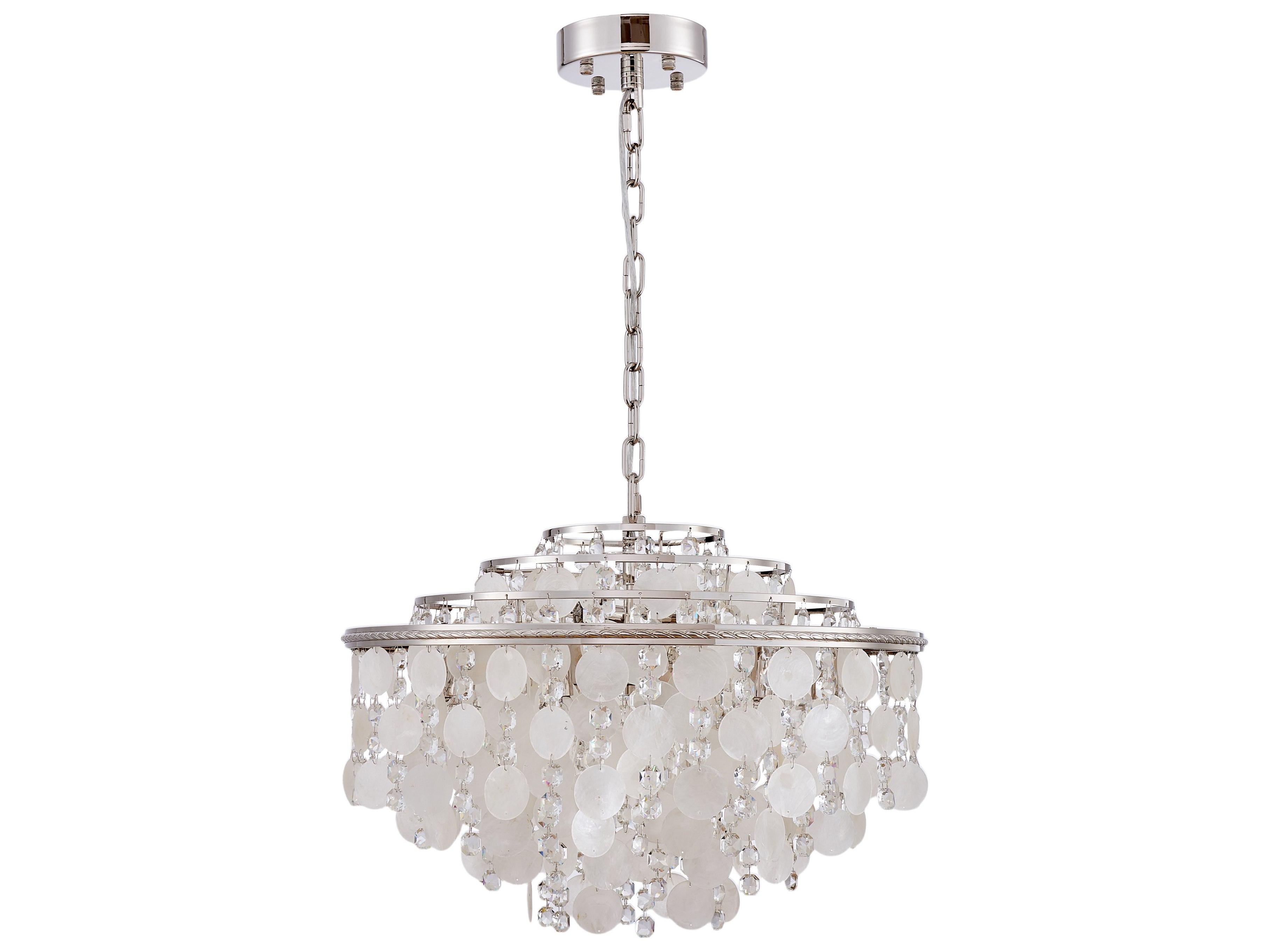 Artcraft Avara 13-Light Polished Nickel Round Tiered Chandelier