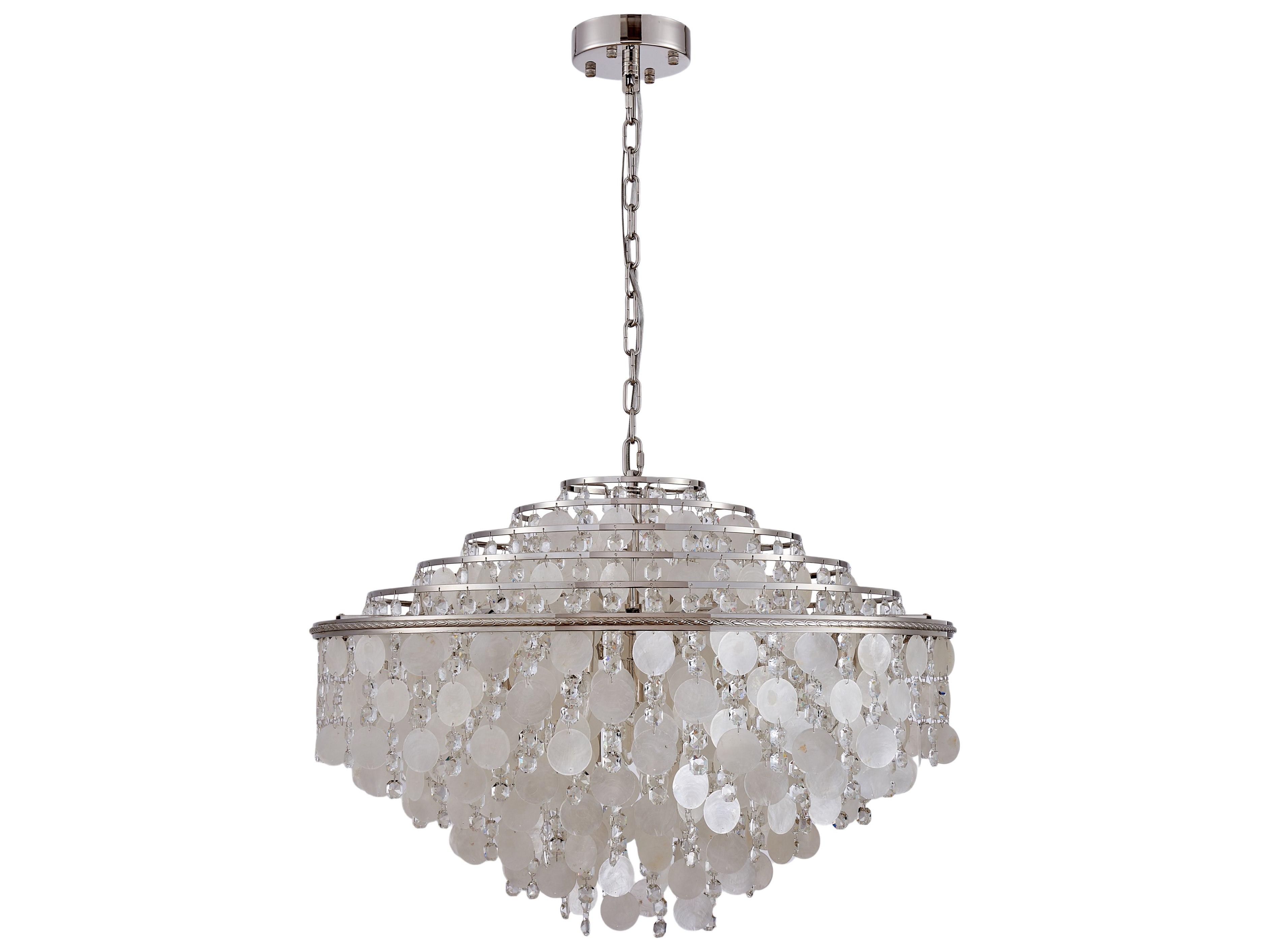 Artcraft Avara 24-Light Polished Nickel Round Tiered Chandelier