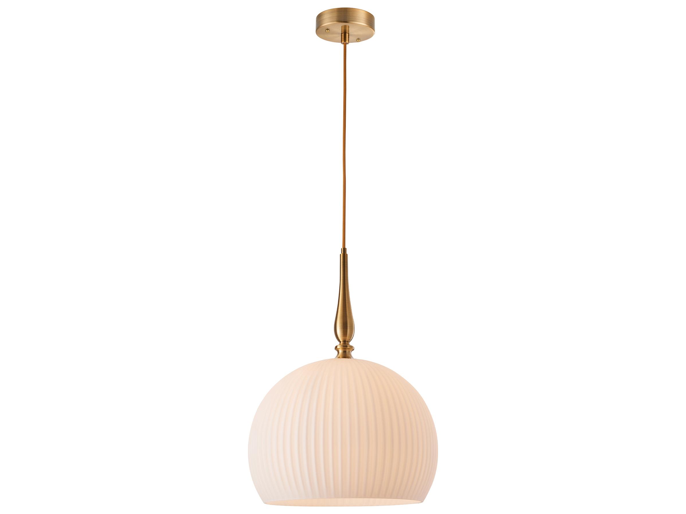 Artcraft Kate 1-Light Brushed Brass Mini Pendant