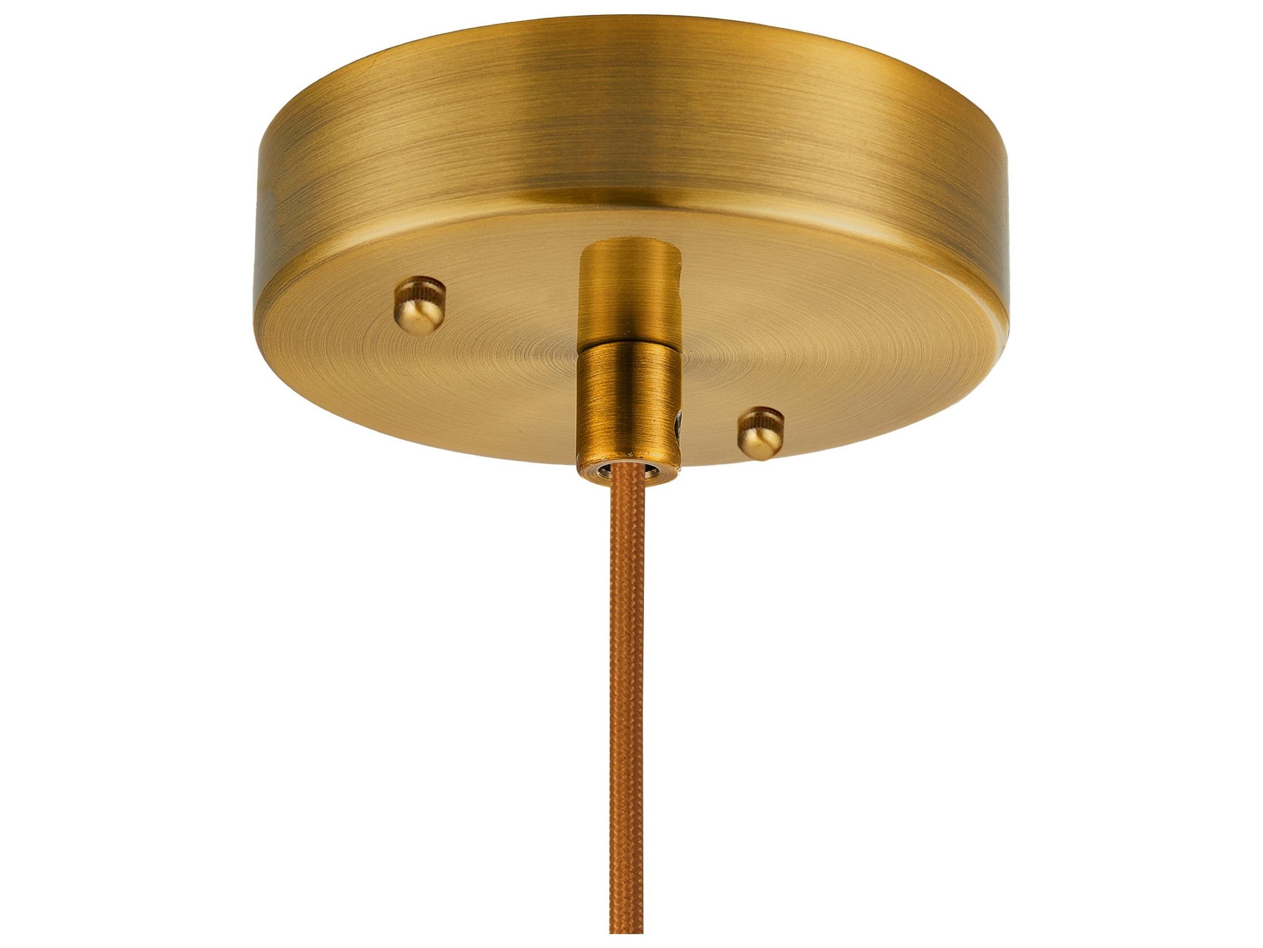 Artcraft Kate 1-Light Brushed Brass Mini Pendant