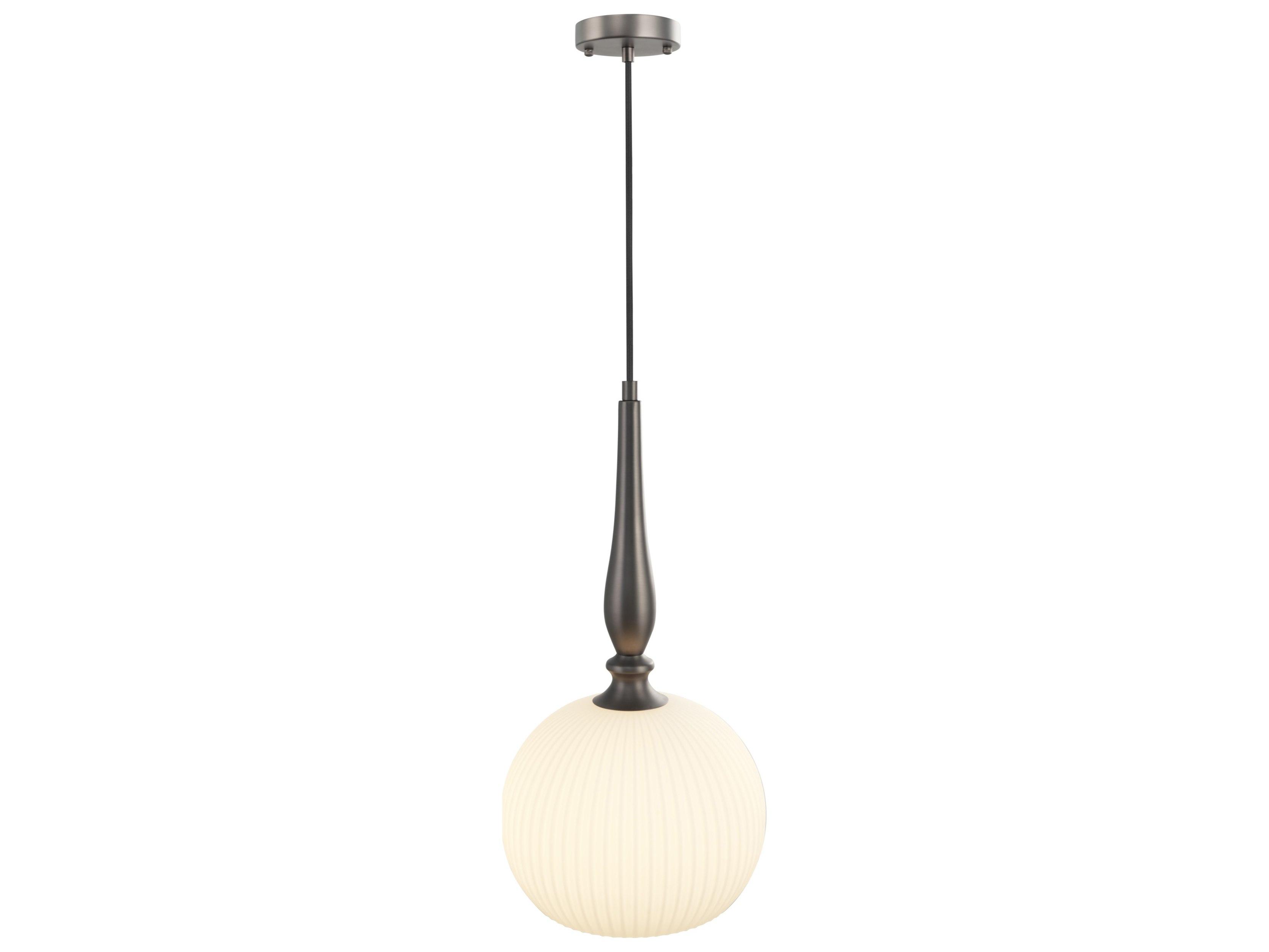 Artcraft Kate 1-Light Graphite Gray Dome Mini Pendant