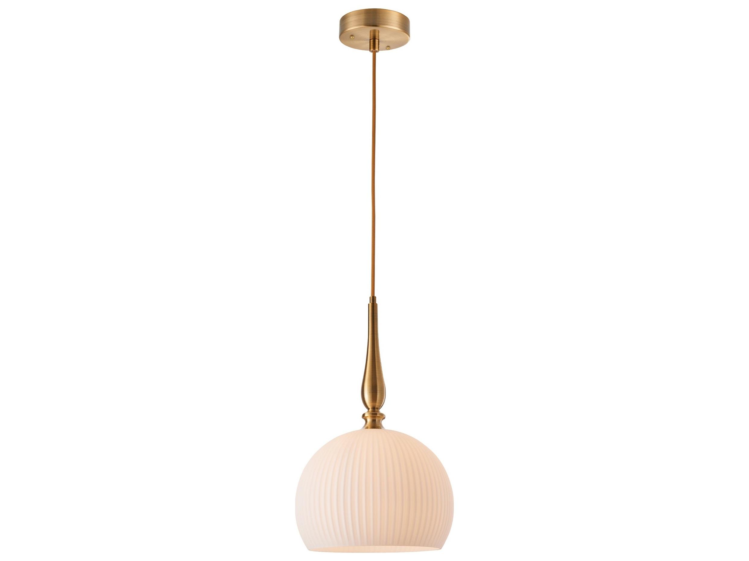 Artcraft Kate 1-Light Brushed Brass Pendant