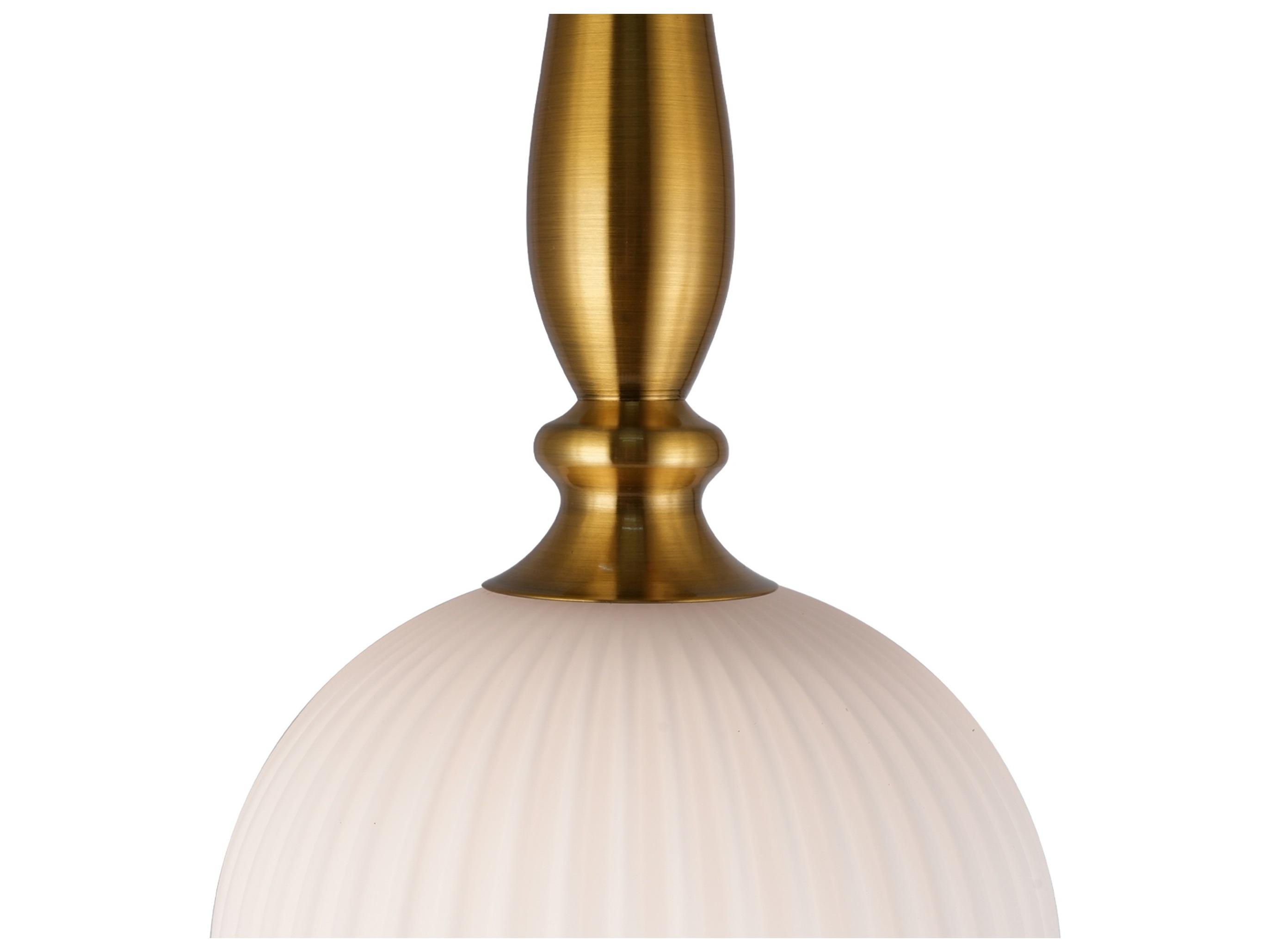 Artcraft Kate 1-Light Brushed Brass Pendant