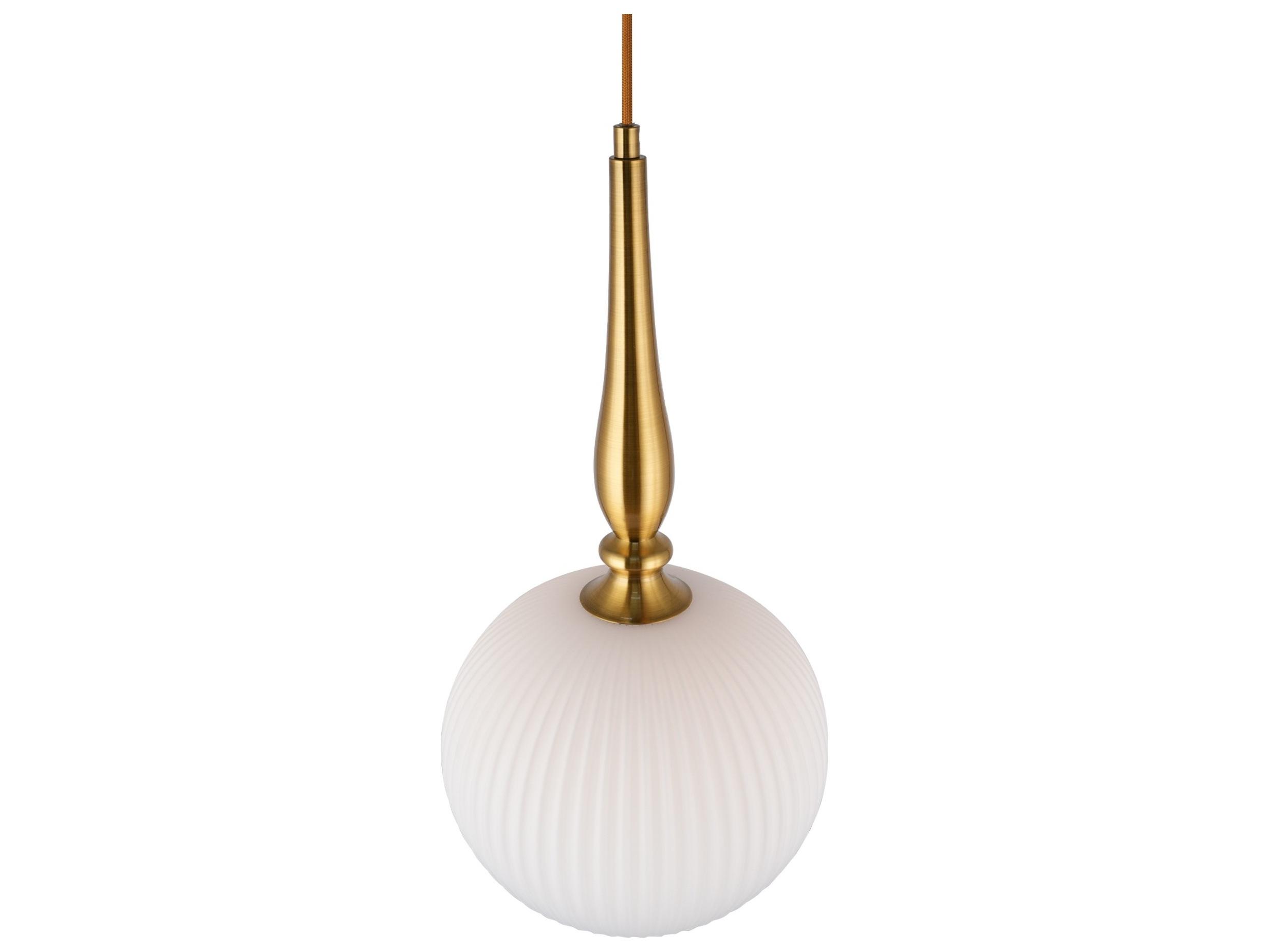 Artcraft Kate 1-Light Brushed Brass Pendant