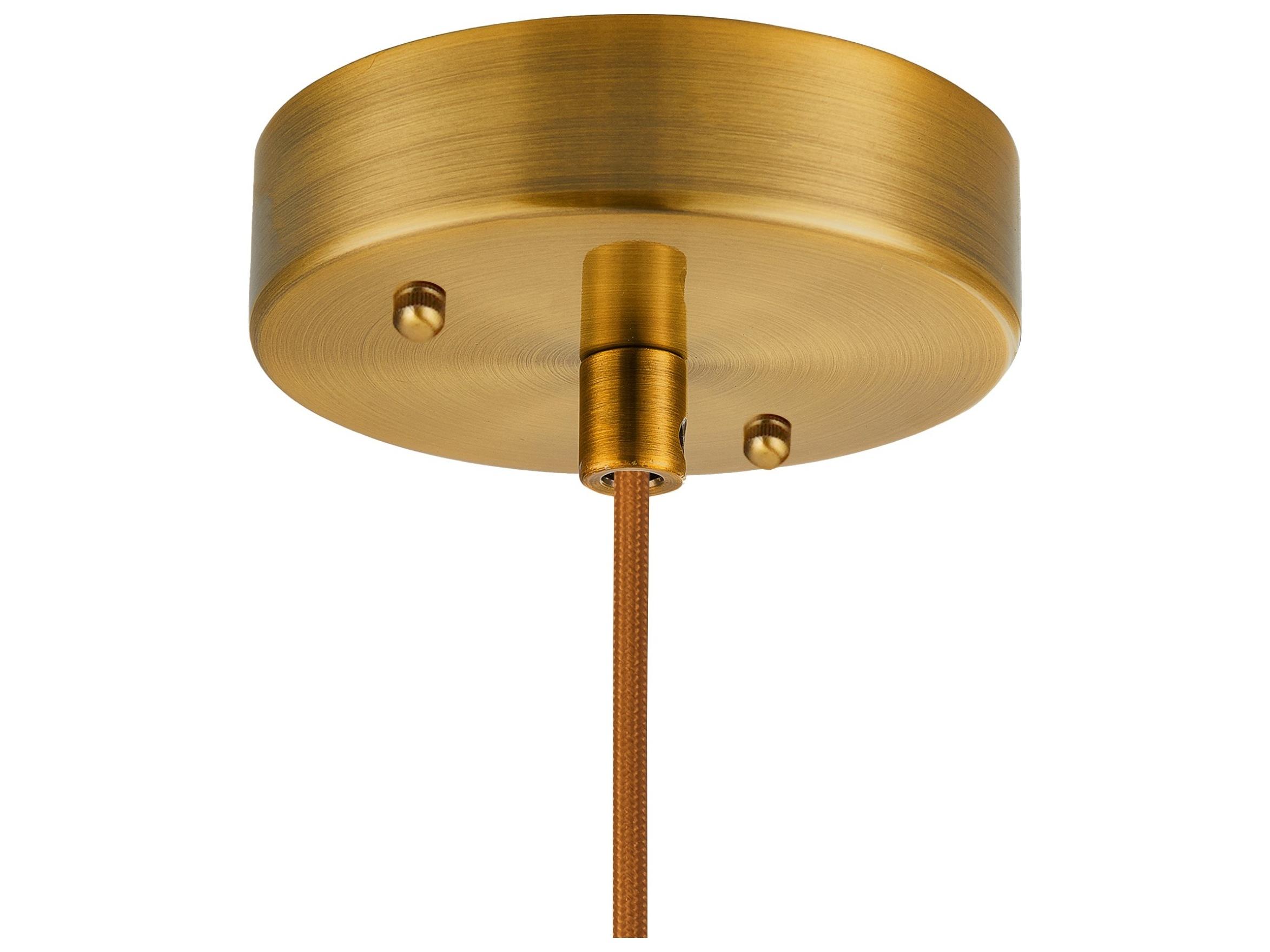 Artcraft Kate 1-Light Brushed Brass Pendant