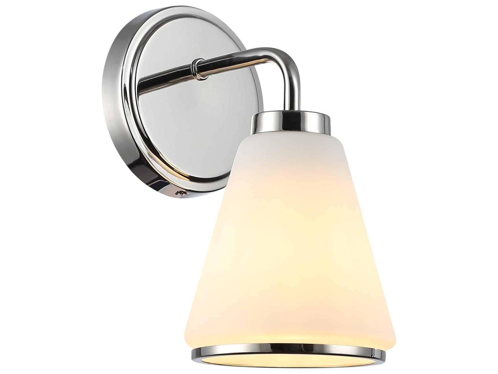 Artcraft Zoey 1-Light Polished Nickel Wall Sconce