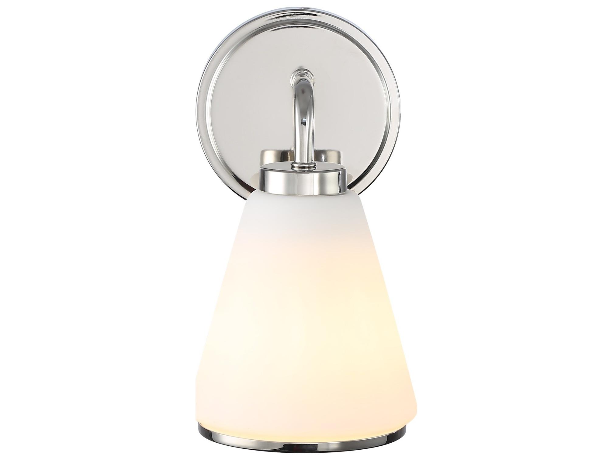 Artcraft Zoey 1-Light Polished Nickel Wall Sconce