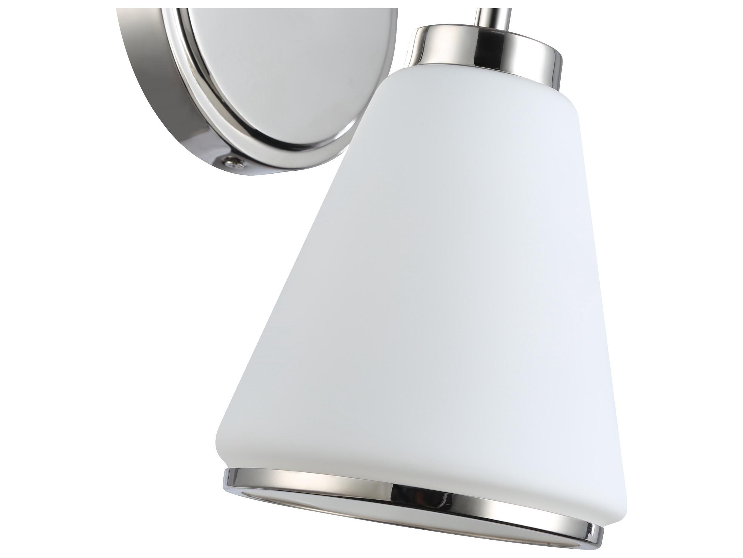 Artcraft Zoey 1-Light Polished Nickel Wall Sconce