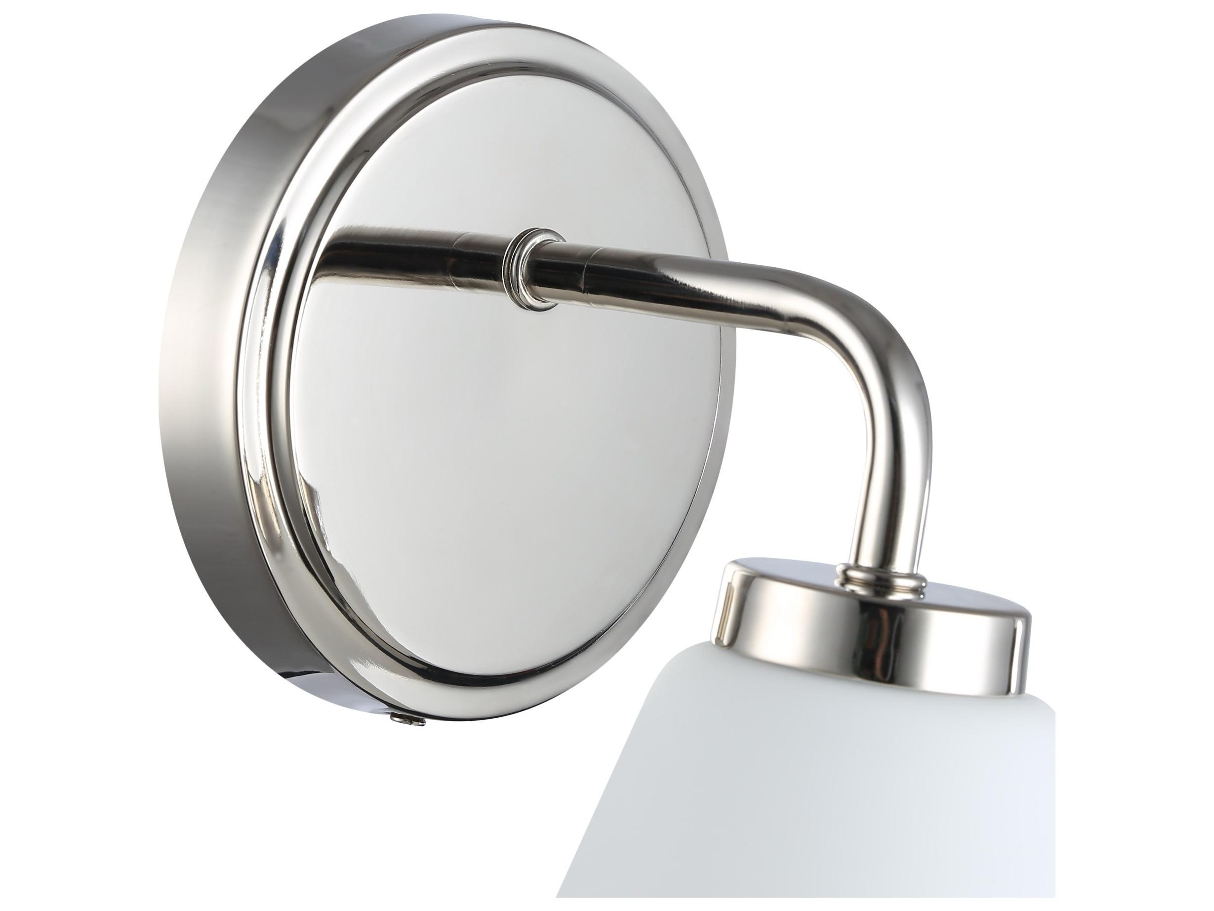 Artcraft Zoey 1-Light Polished Nickel Wall Sconce