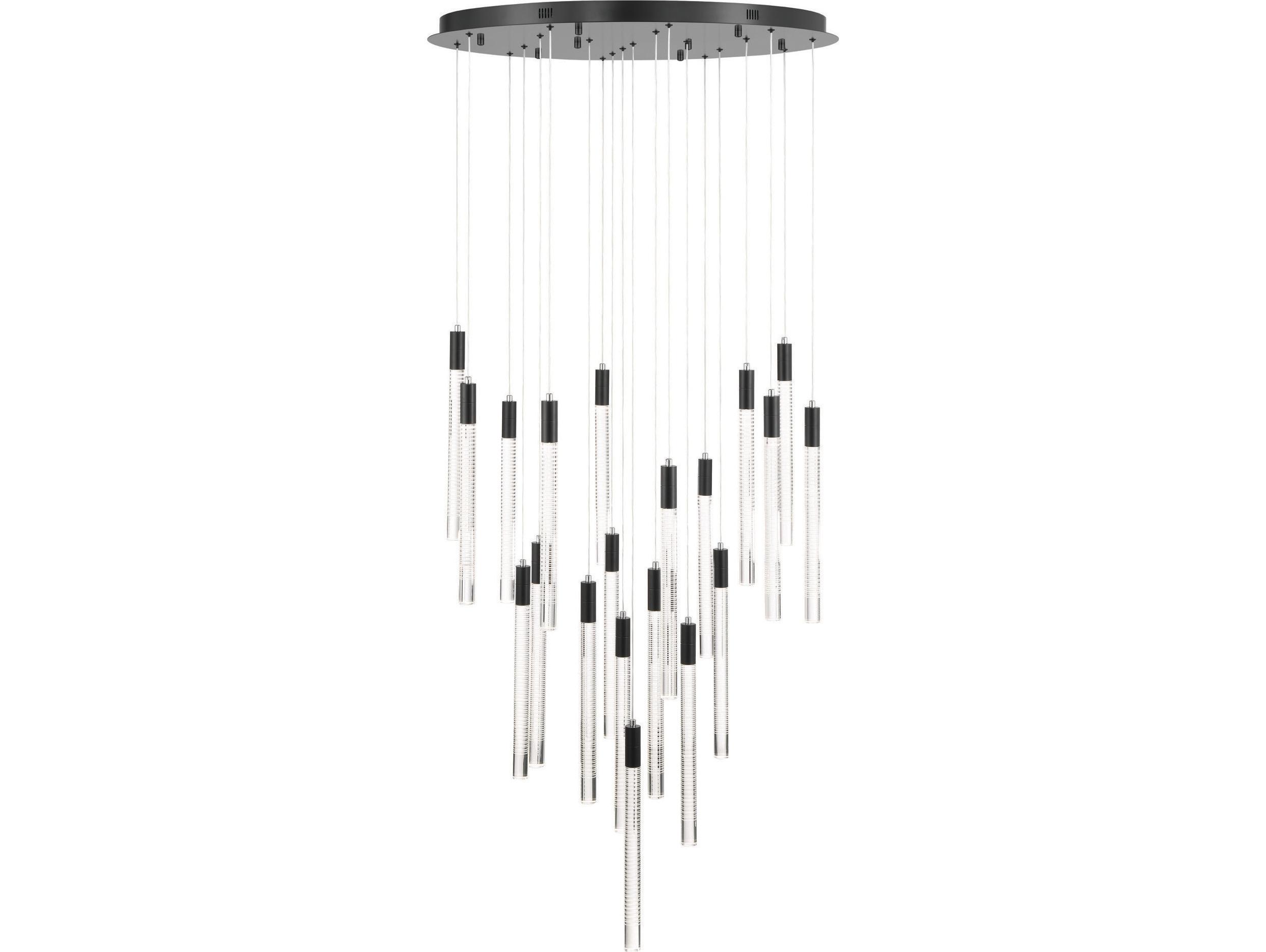 Artcraft Celine 20-Light Brass Cylinder Pendant