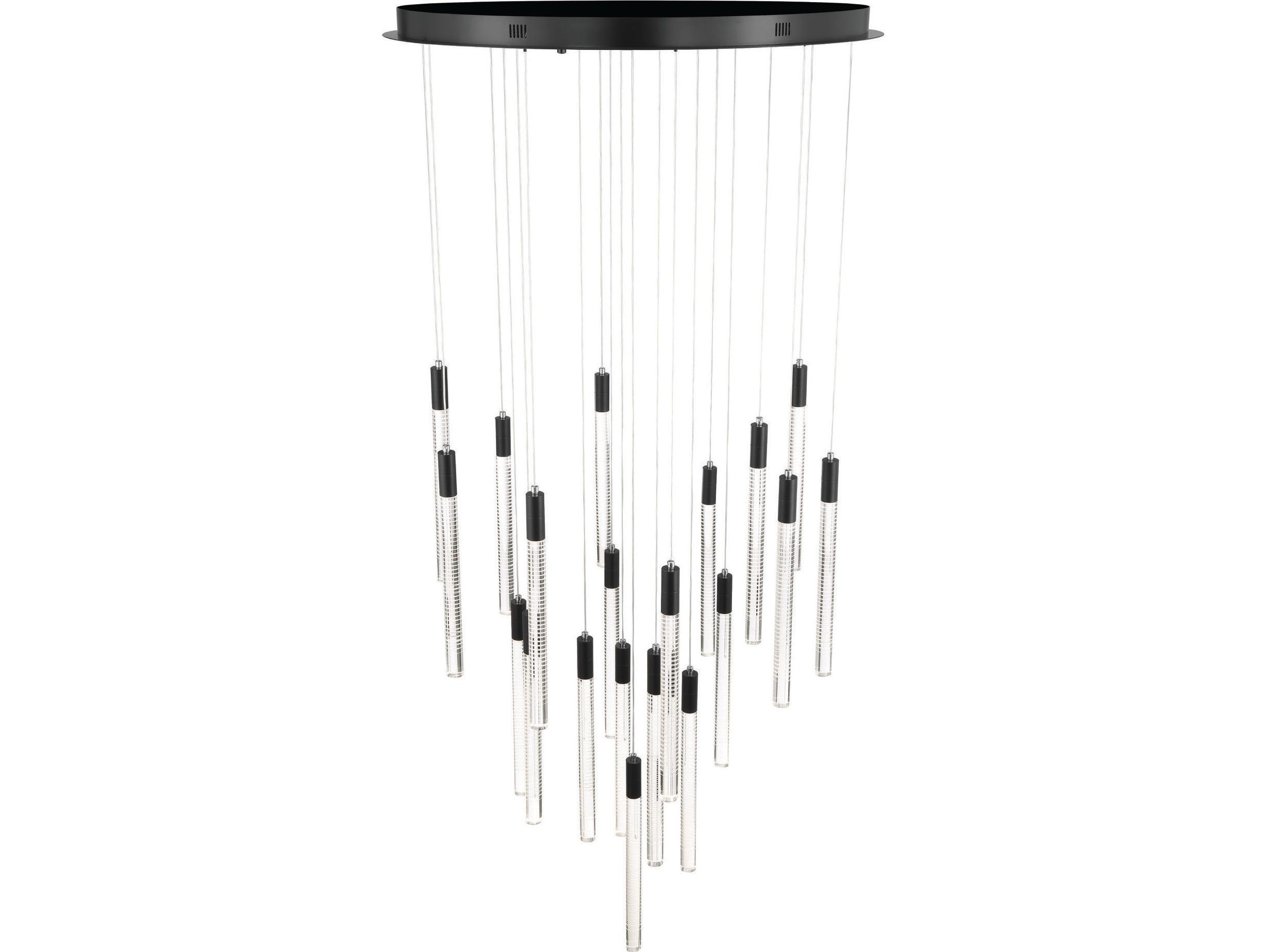 Artcraft Celine 20-Light Brass Cylinder Pendant