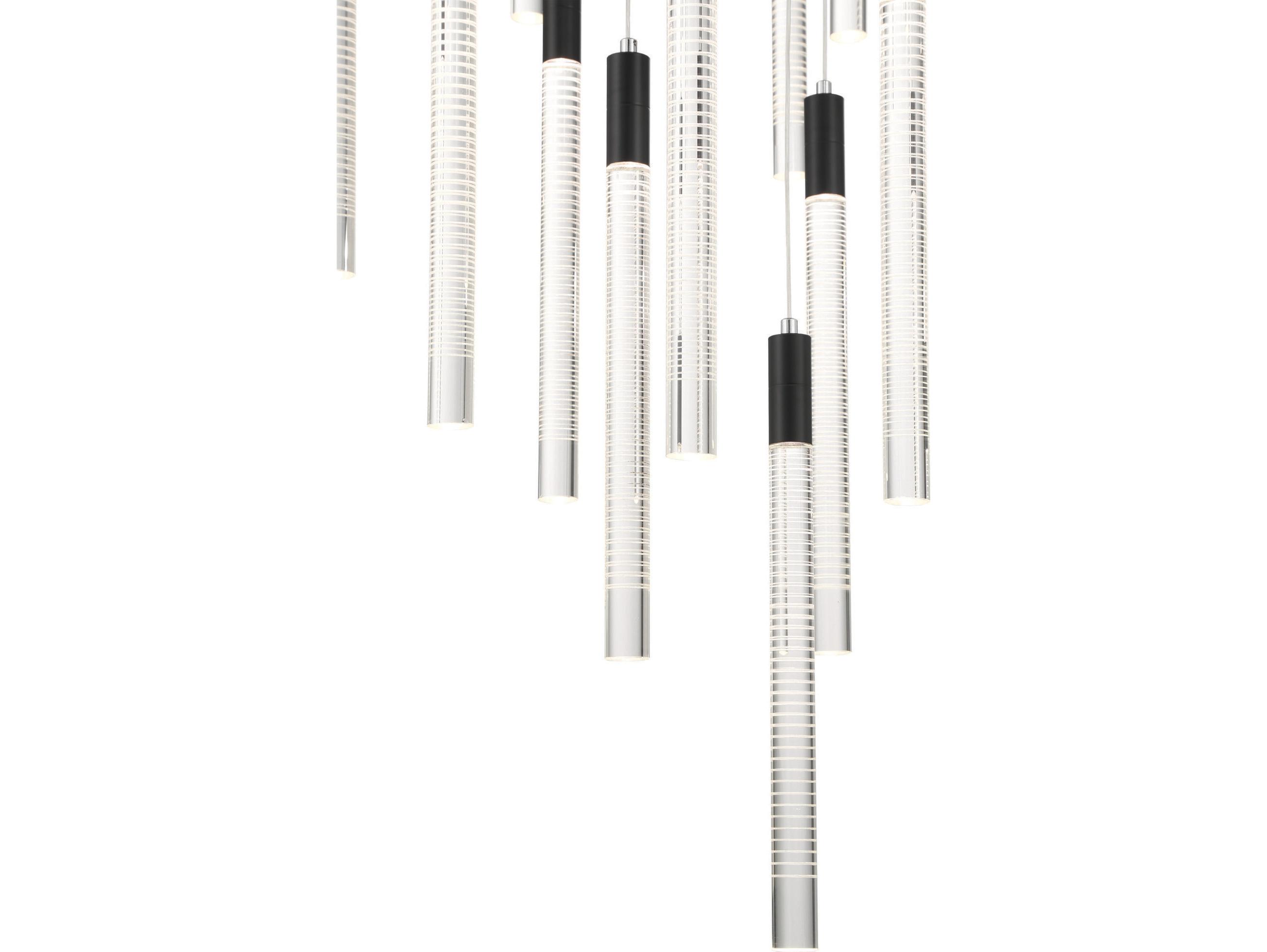 Artcraft Celine 20-Light Brass Cylinder Pendant