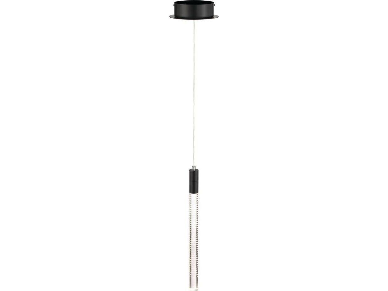 Artcraft Celine 1-Light Black Cylinder Mini Pendant