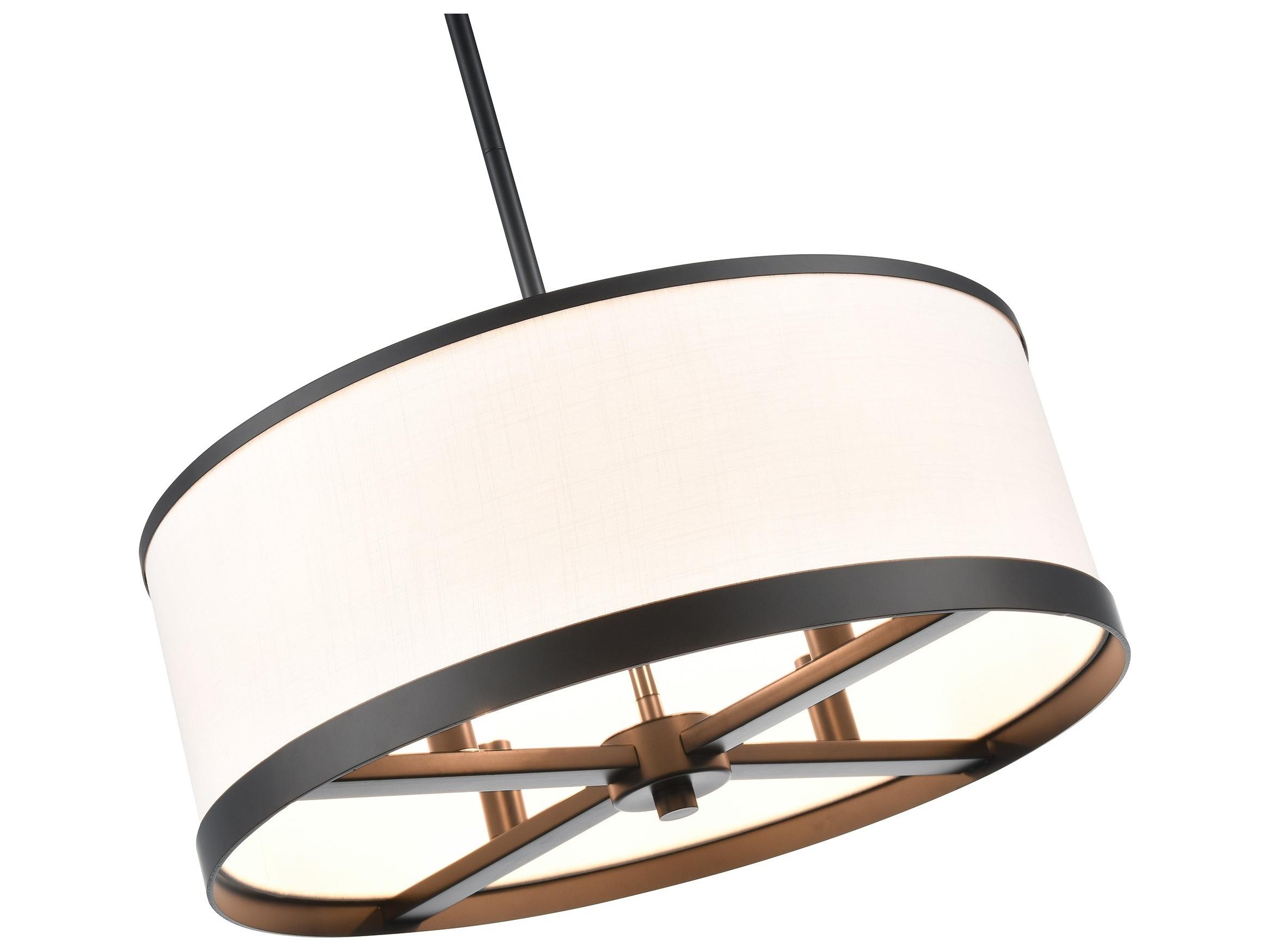 Artcraft High Street 4-Light Black Pendant