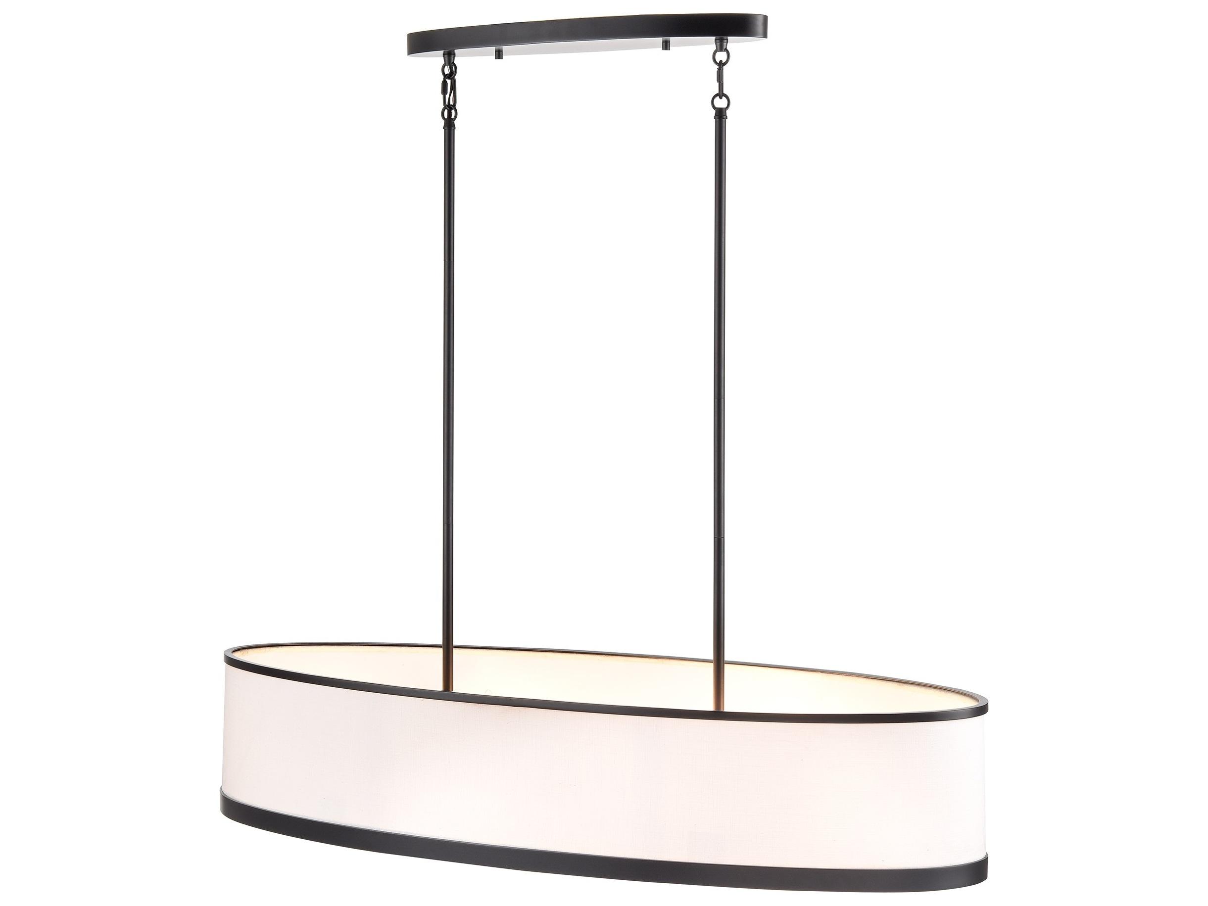 Artcraft High Street 8-Light Black Linear Island Pendant