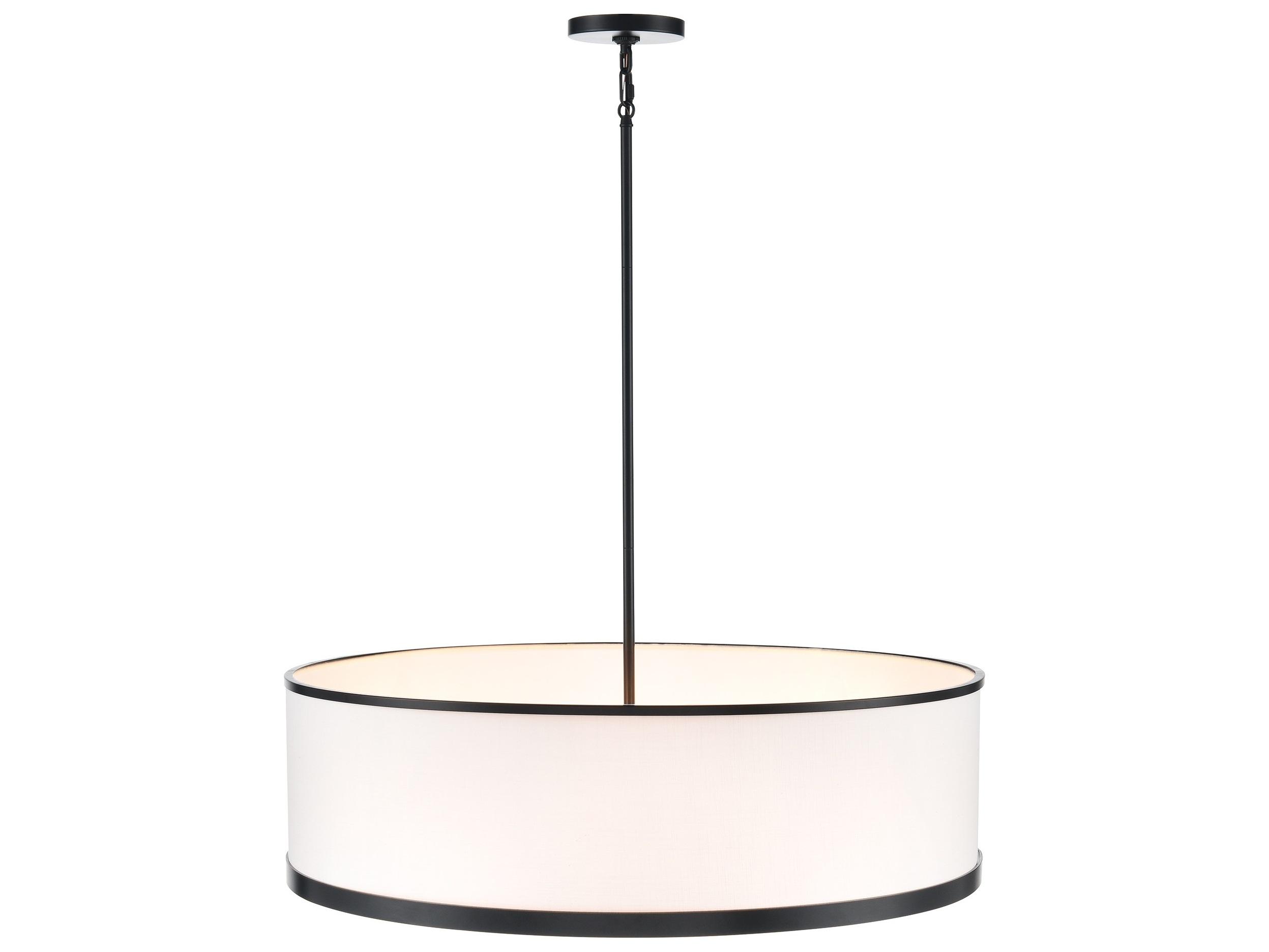 Artcraft High Street 8-Light Black Pendant