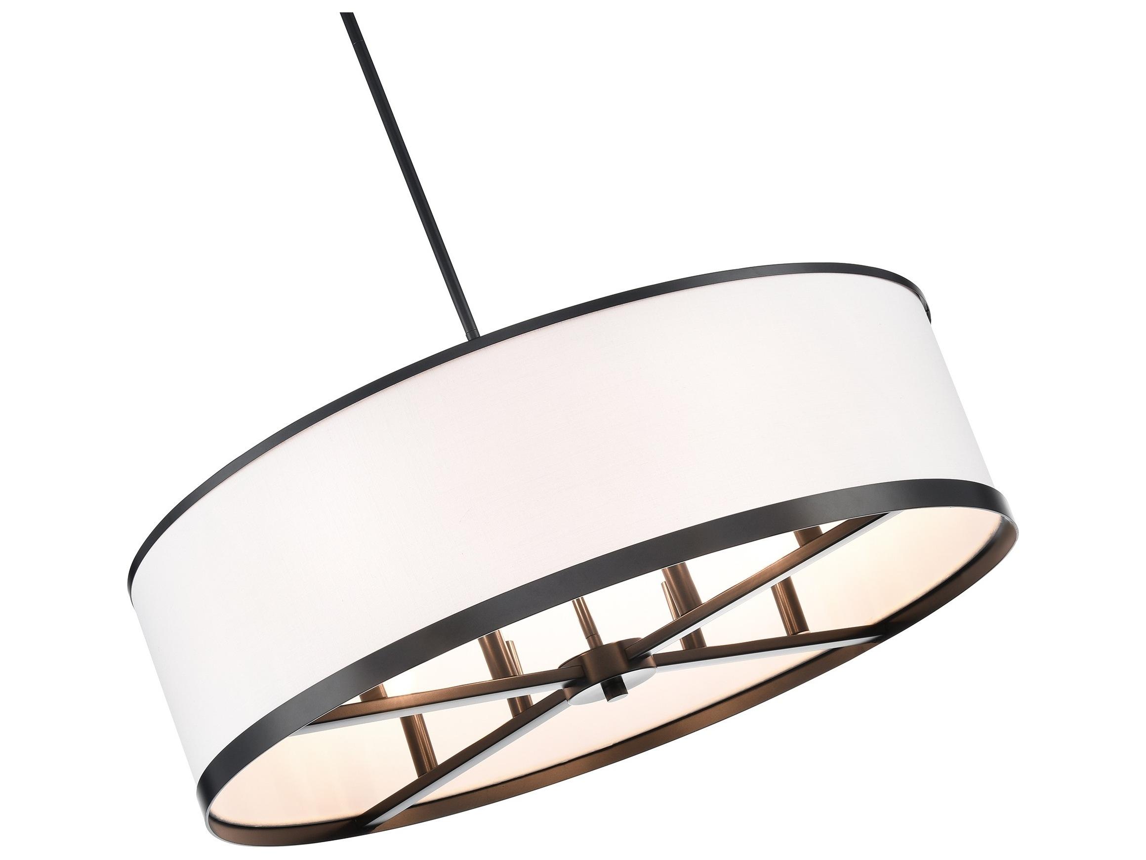 Artcraft High Street 8-Light Black Pendant