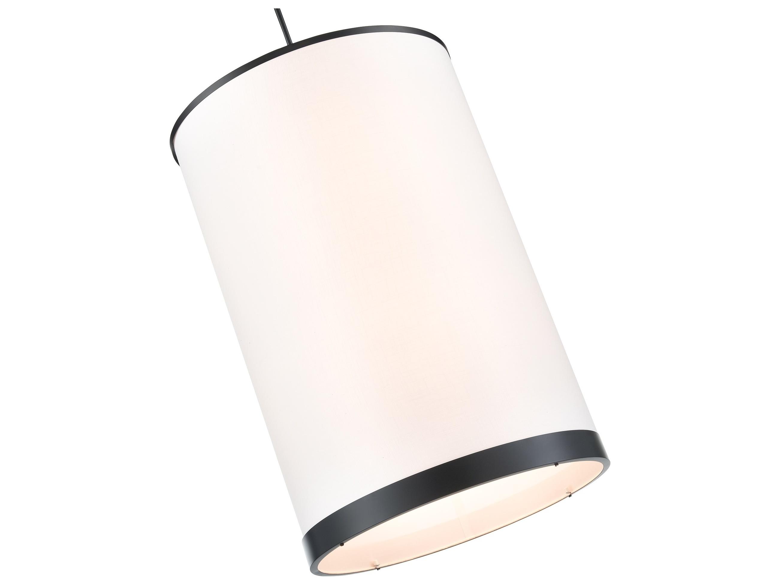 Artcraft High Street 8-Light Black Cylinder Pendant