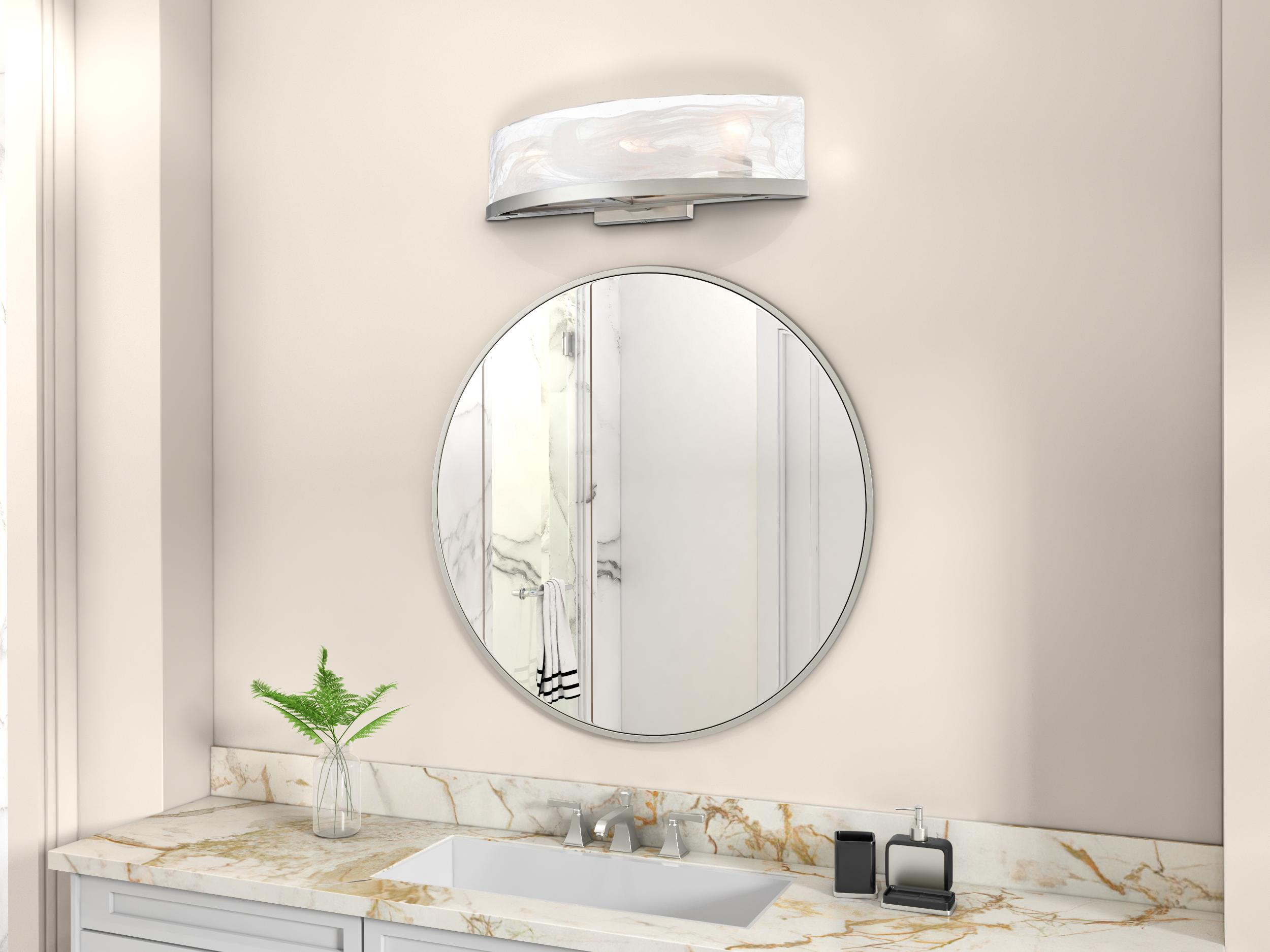 Artcraft Skye 3-Light Brushed Nickel Vanity Light