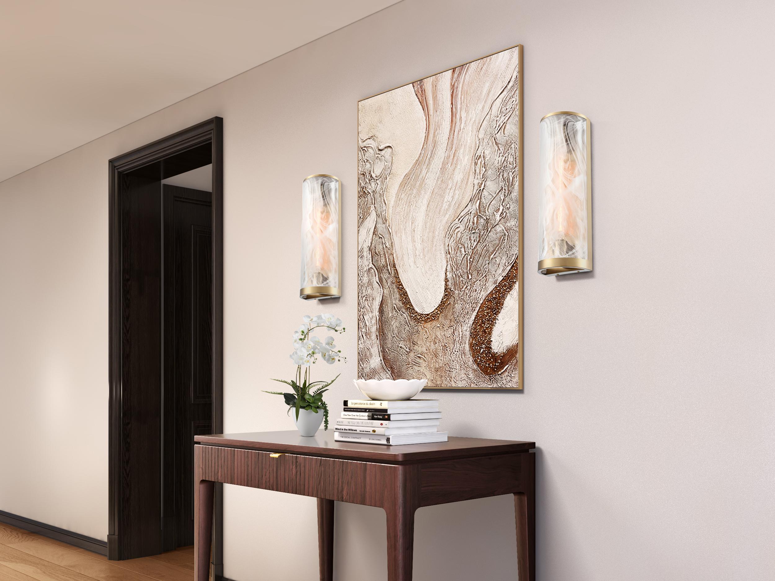 Artcraft Skye 2-Light Brass Wall Sconce