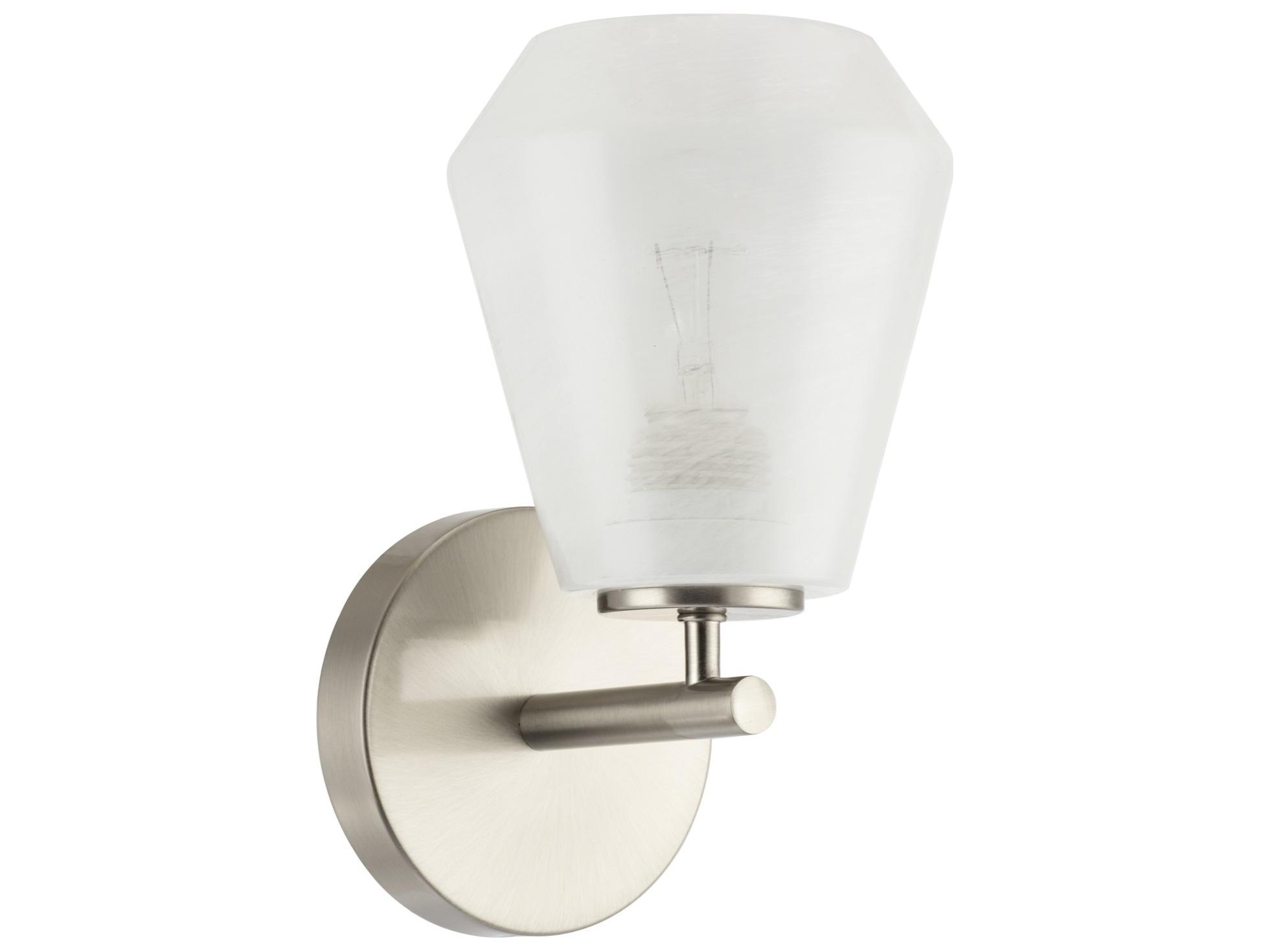 Artcraft Brooke 1-Light Brushed Nickel Wall Sconce