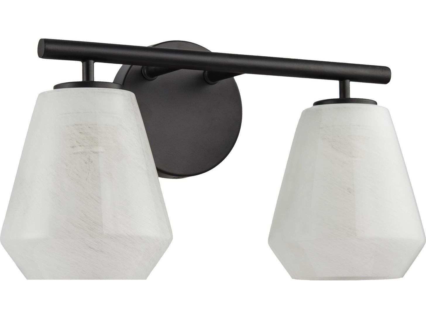 Artcraft Brooke 2-Light Black Vanity Light